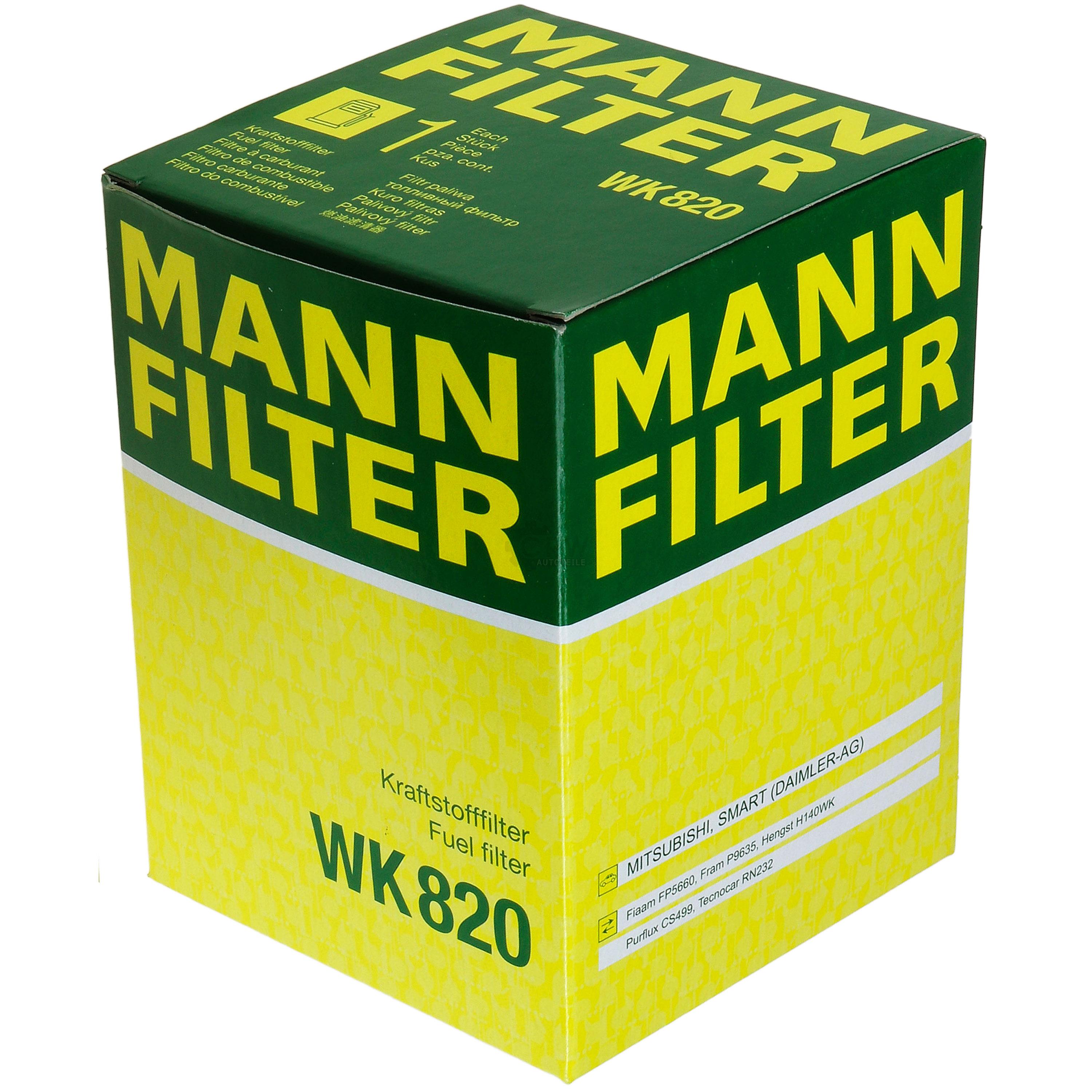 MANN-FILTER Kraftstofffilter für Smart Forfour 454 1.5 CDI Mitsubishi Colt VI