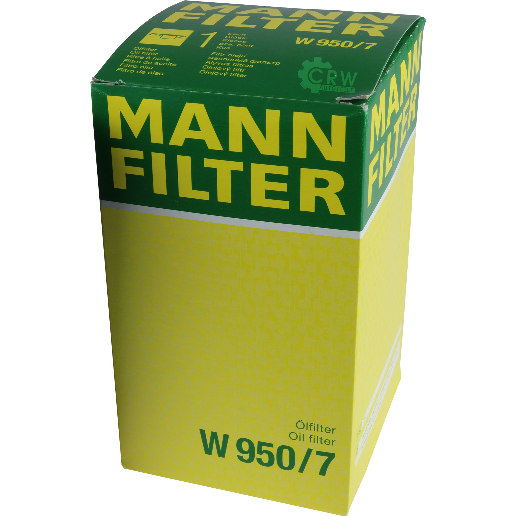 MANN-FILTER ÖlFILTER für Arbeitshydraulik W 950/7