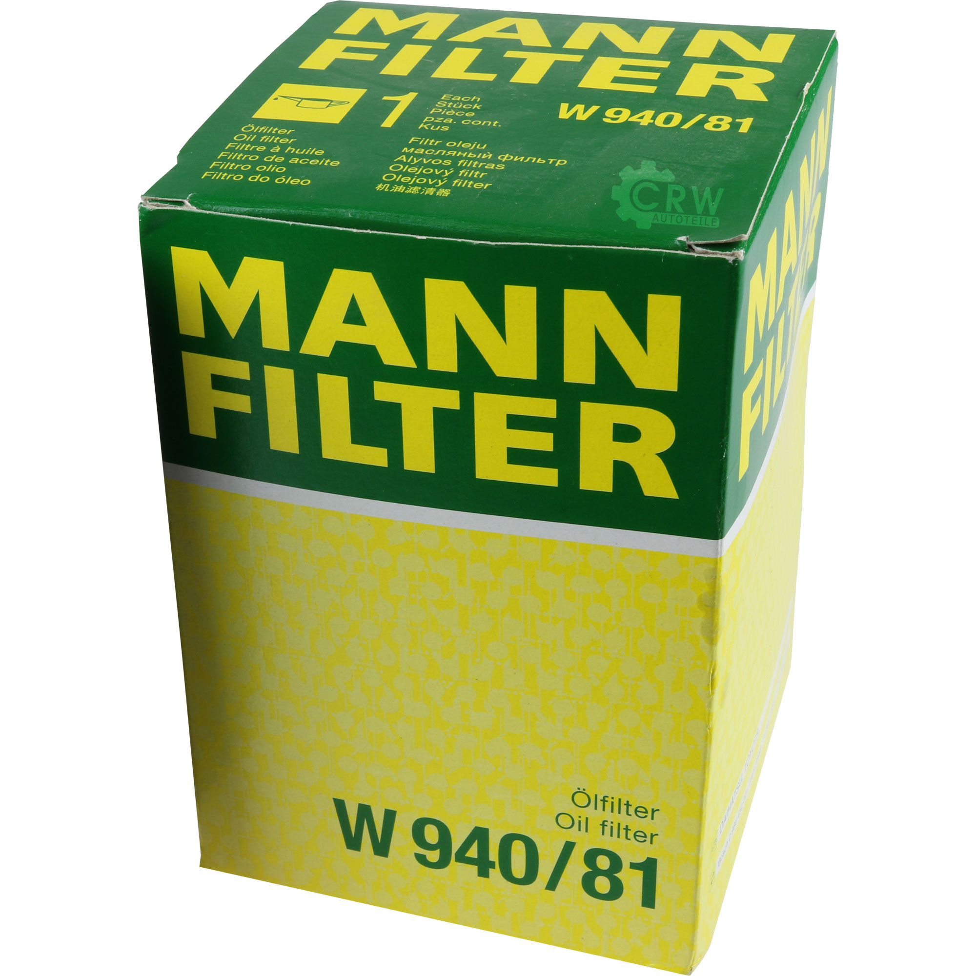 MANN-FILTER Ölfilter W 940/81 Oil Filter