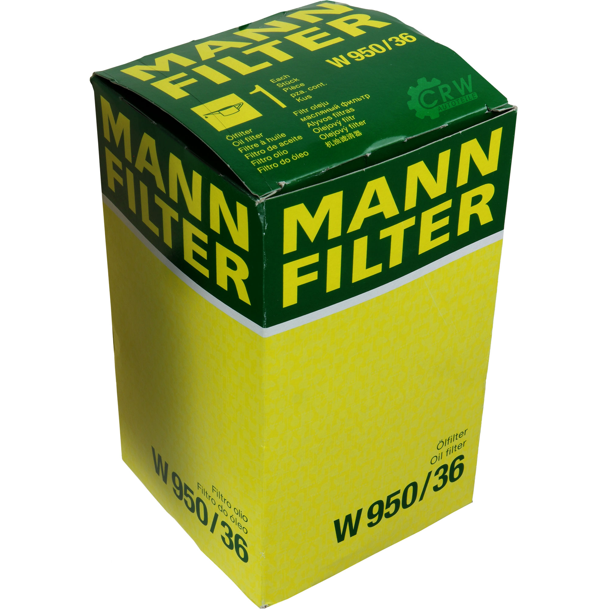 MANN-FILTER Ölfilter Oelfilter W 950/36 Oil Filter