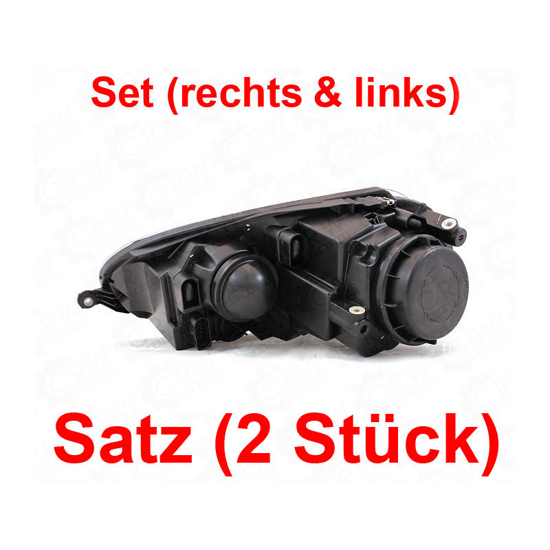 Scheinwerfer Set für VW Golf V 5 Typ 1K Bj. 03-08 Blende chrom 2WY