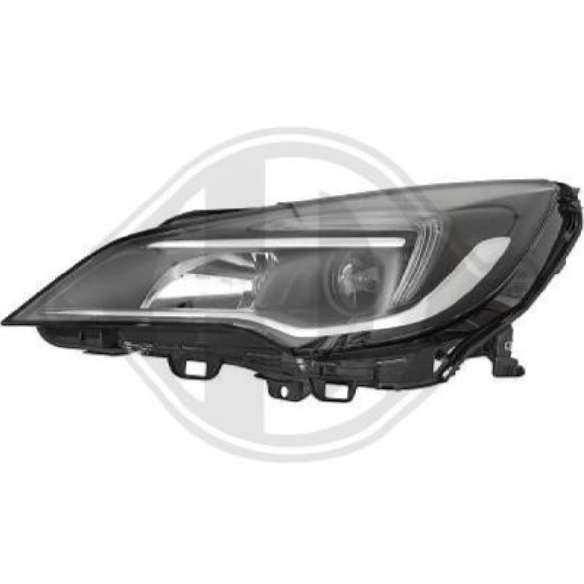 Hauptscheinwerfer Scheinwerfer links H7/H1 passend für Opel Astra K B16