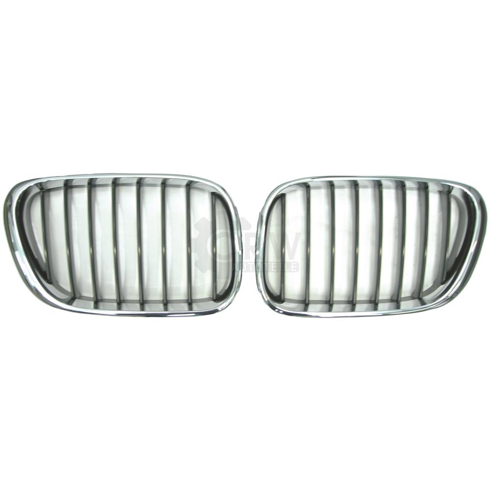 Kühlergrill Grill Frontgrill rechts für BMW X5 E53 Bj. 99-03 schwarz-chrom 8VE