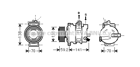 Kompressor Klimaanlage für Audi A4 Avant 8K5 B8 Q5 8RB 8R Seat Exeo ST 3R5