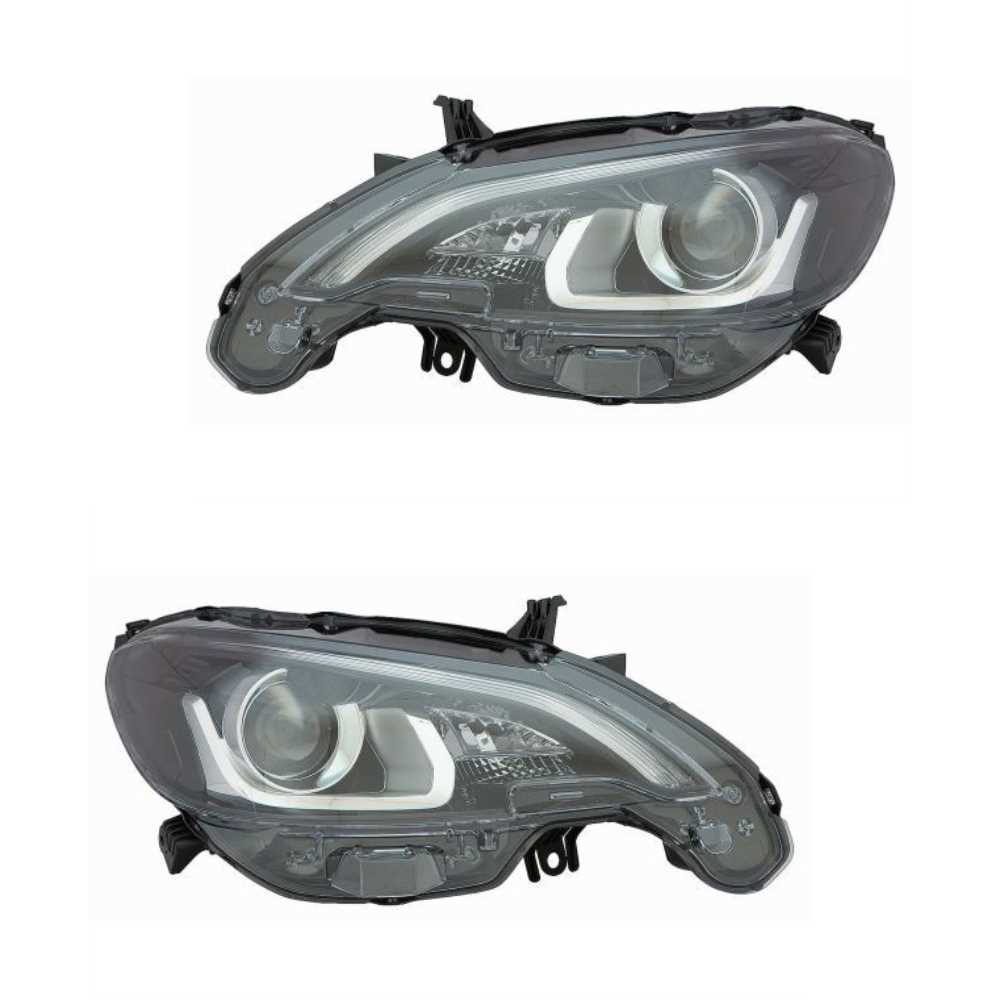 Scheinwerfer Set links & rechts Hauptscheinwerfer LED für Peugeot 108