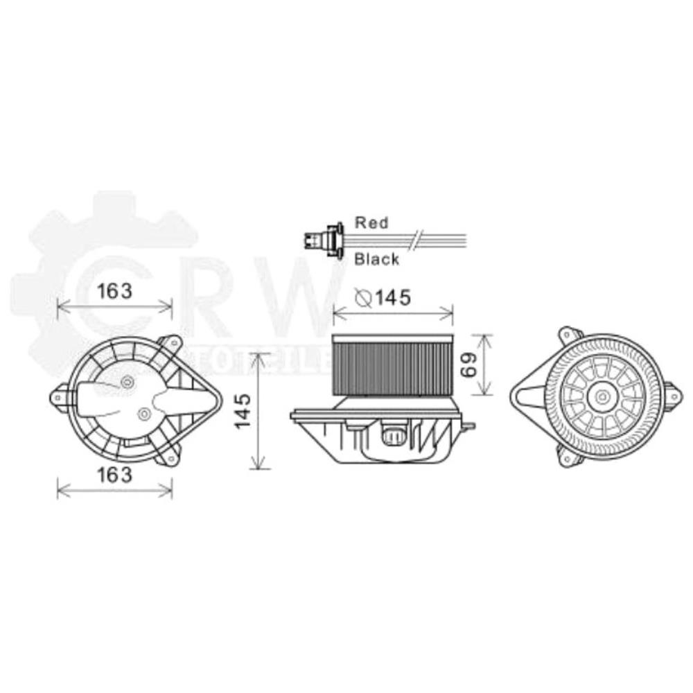 Elektromotor Innenraumgebläse Heizung Gebläsemotor für Renault Megane Scenic 