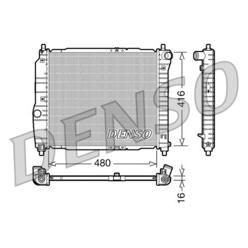 DENSO Wasserkühler Motorkühler Alu für Chevrolet Aveo/Kalos Schrägheck T200