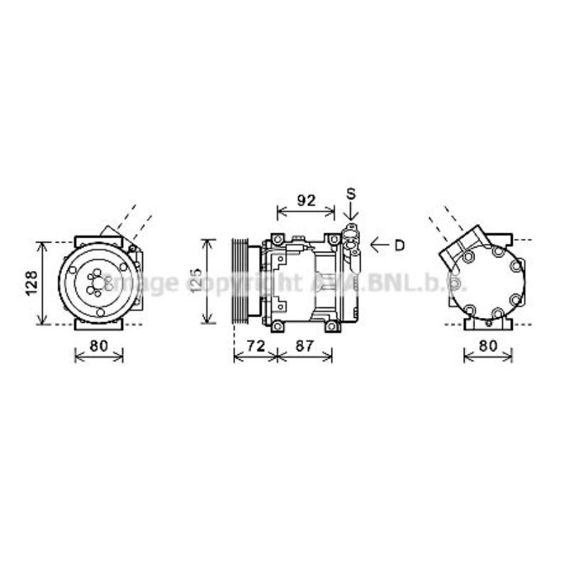 Kompressor Klimaanlage für Dacia Logan MCV KS_ Renault Kombi