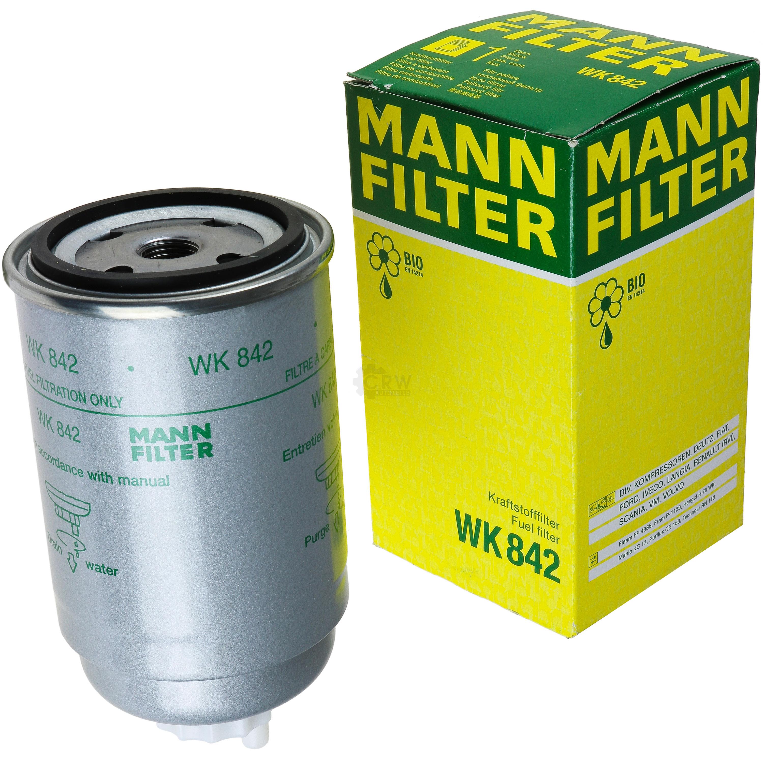 MANN-FILTER Kraftstofffilter WK 842 Fuel Filter