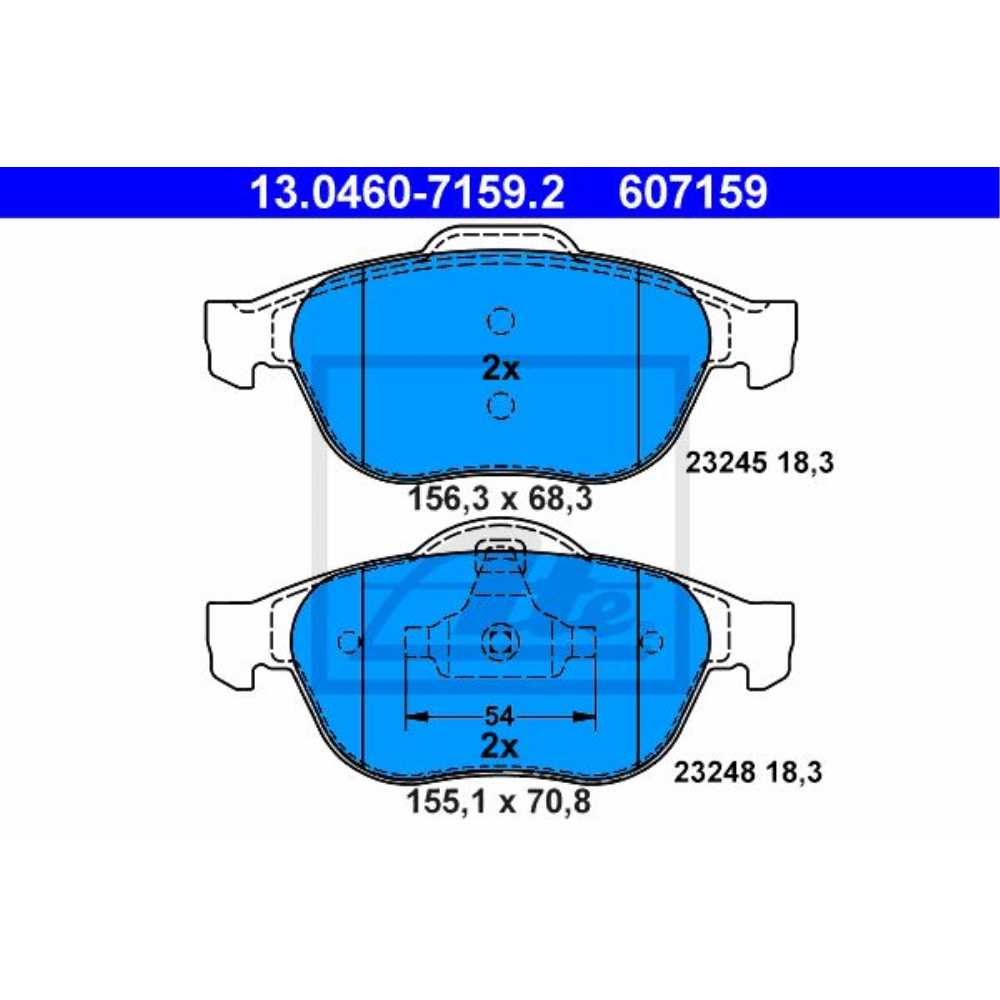 ATE Satz Bremsen Bremsscheiben + Bremsbeläge vorne für Renault Espace IV Vel