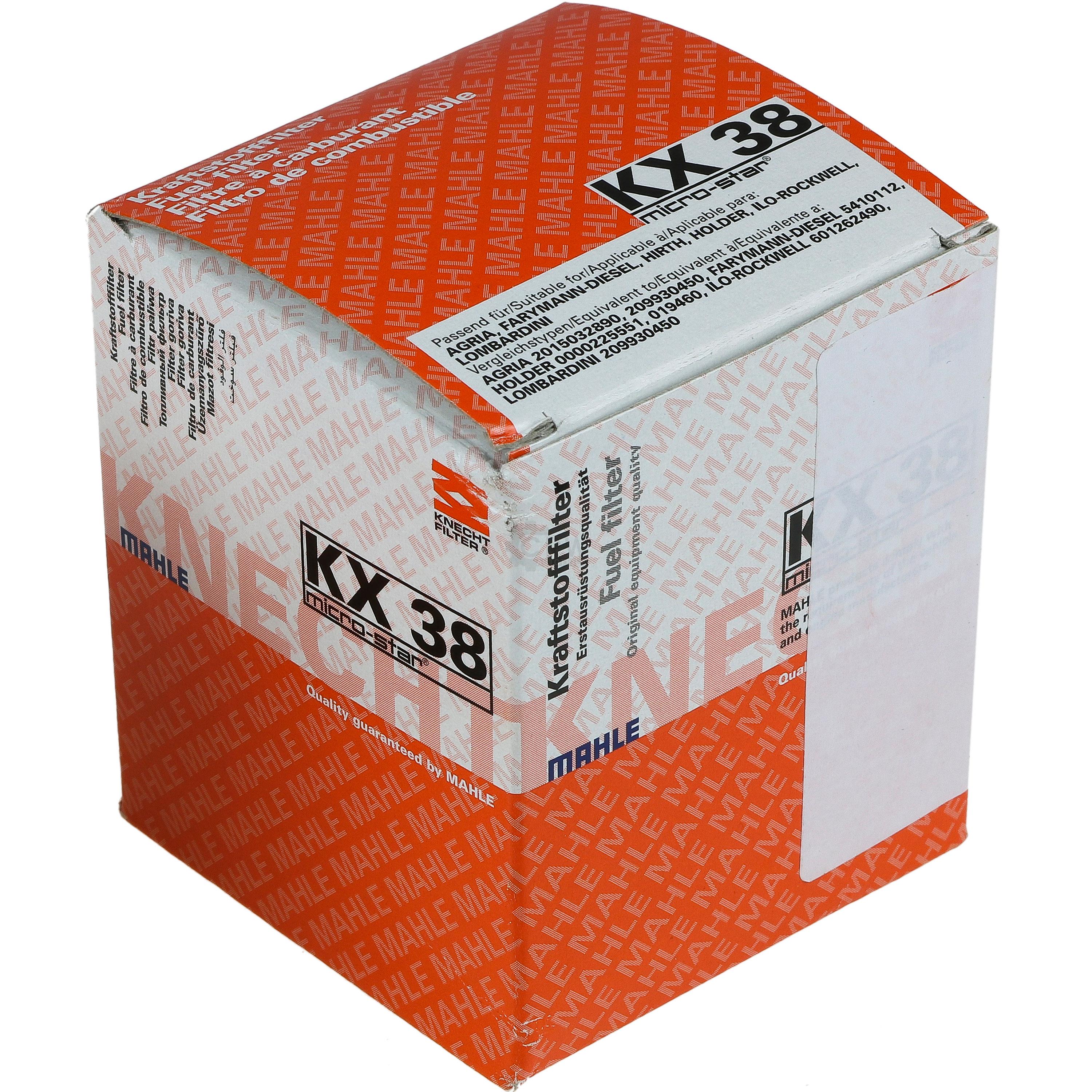 MAHLE Kraftstofffilter KX 38 Fuel Filter