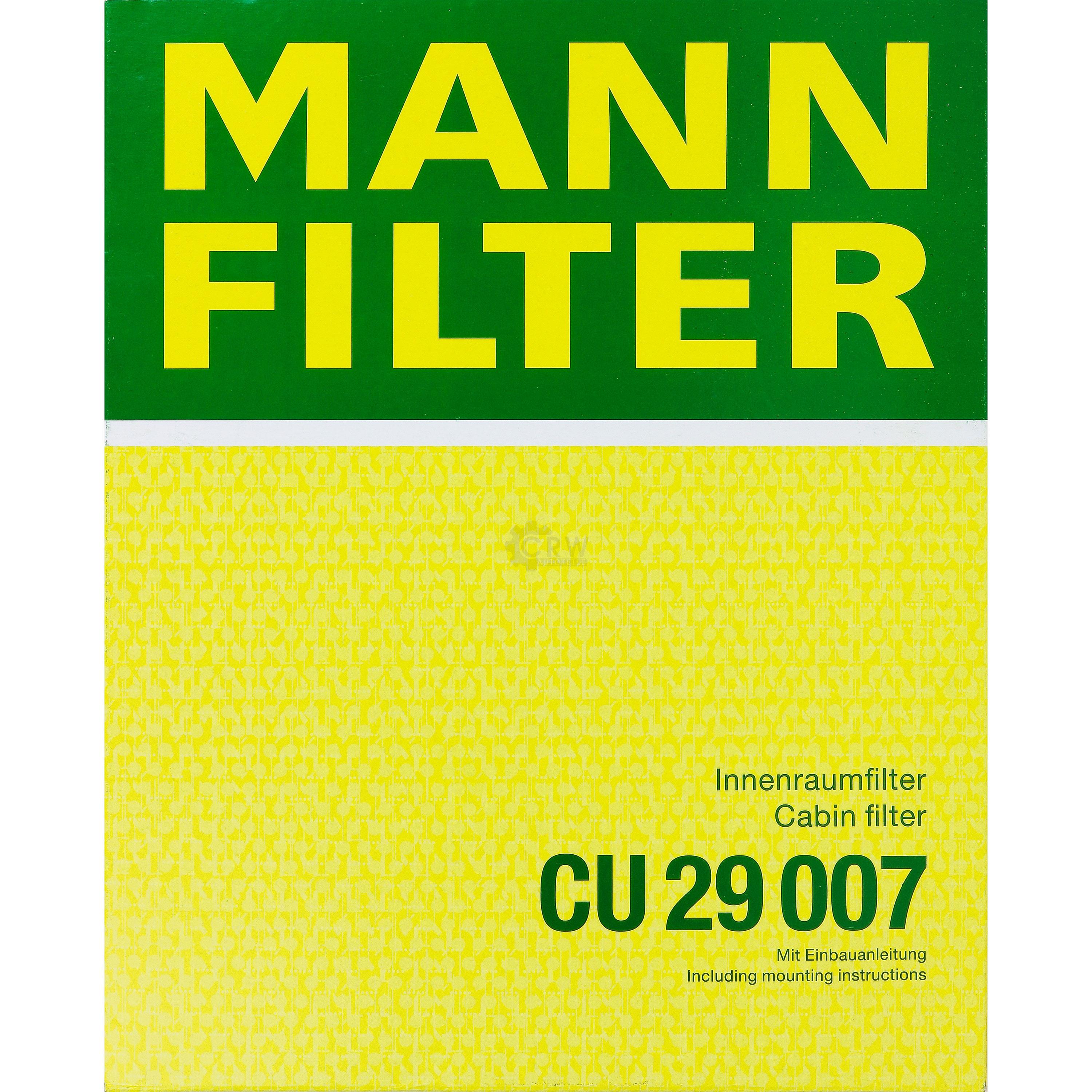 MANN-FILTER Innenraumfilter Pollenfilter CU 29 007