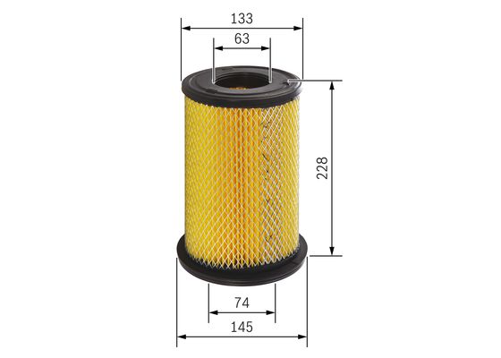 BOSCH Luftfilter Filter F 026 400 199 für Nissan Pick-up D22