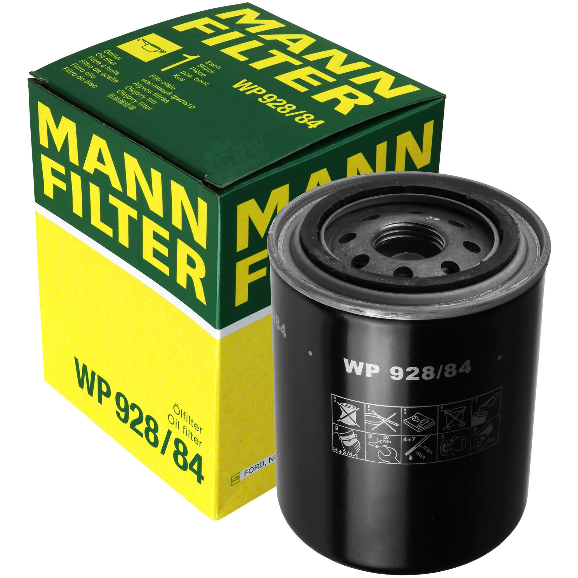 MANN-FILTER Ölfilter WP 928/84 Oil Filter