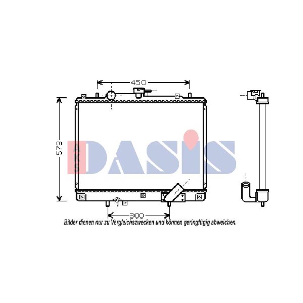 Wasserkühler Motorkühler für Mitsubishi Pajero Sport I K90 2.5 TD
