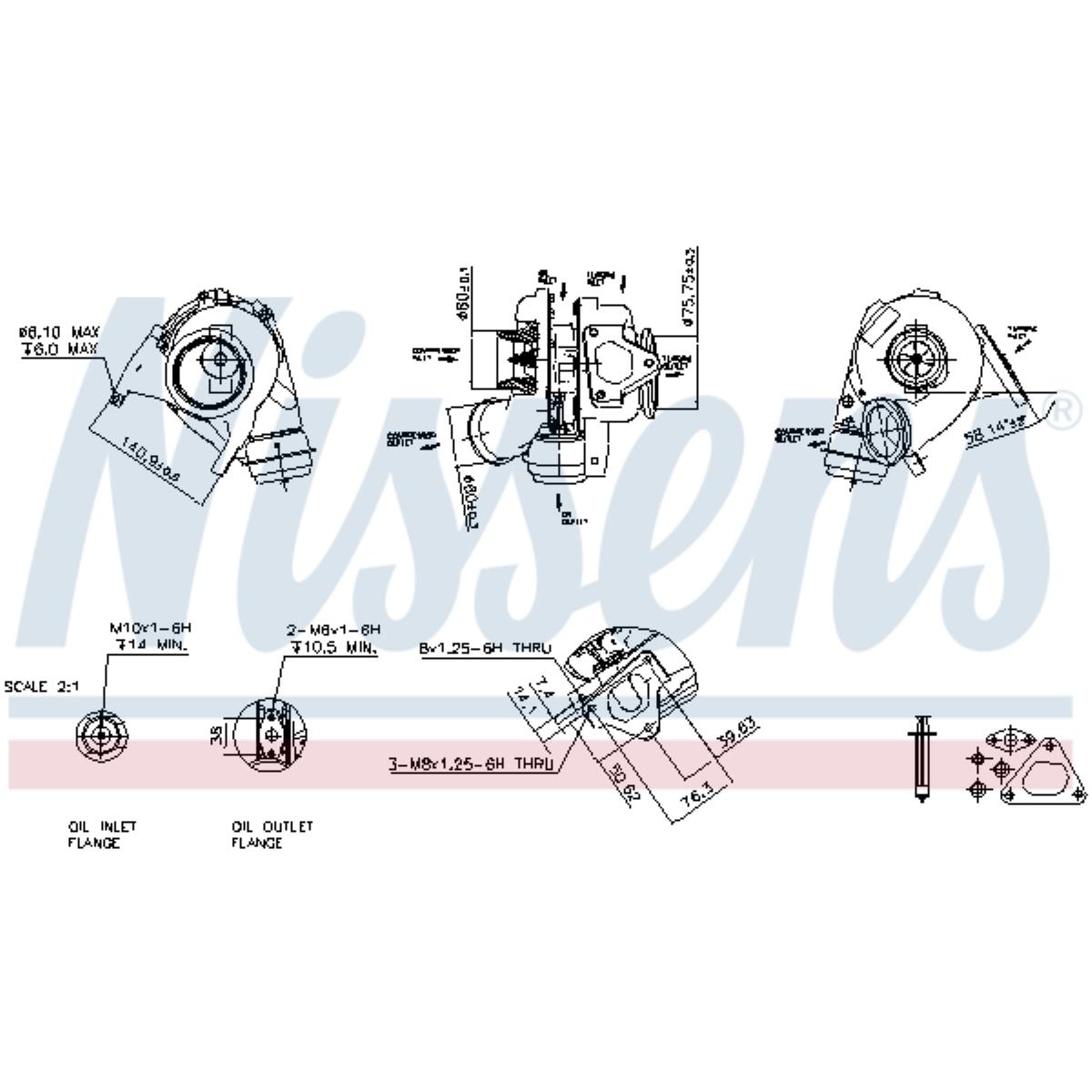 Lader Aufladung 93051 für Mercedes-Benz Sprinter 4-T Kasten 904 2-T 901 902 903