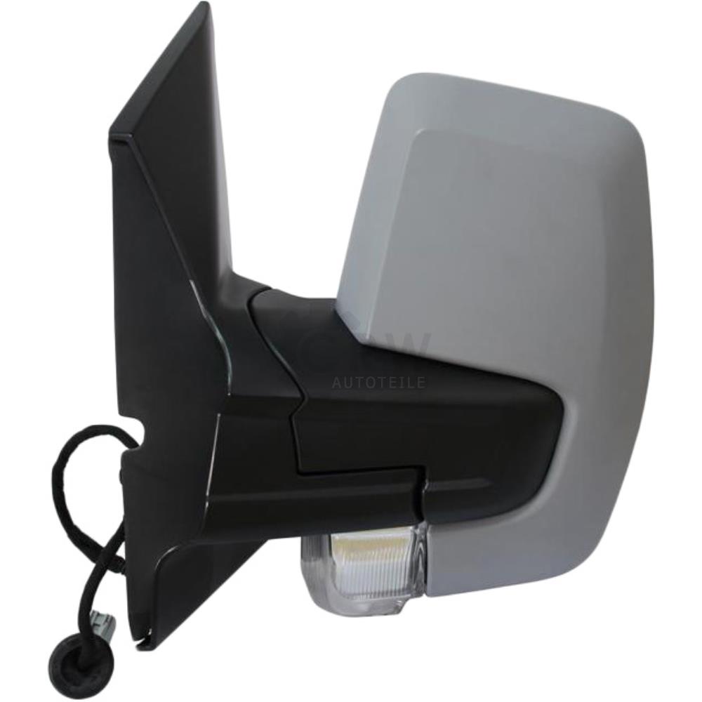 Außenspiegel Spiegel rechts elektrisch grundiert mit Blinklicht für Ford Transit