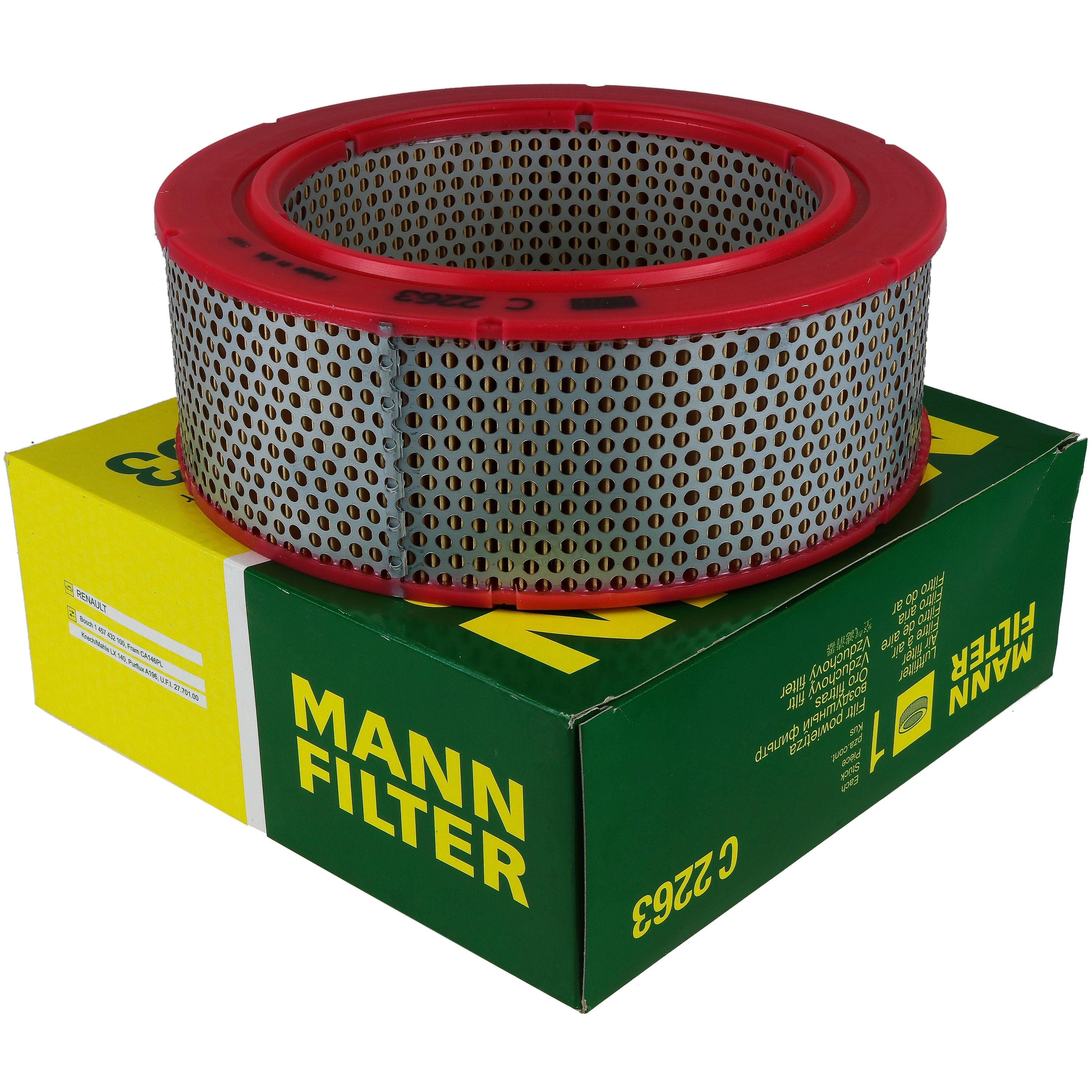 MANN-FILTER Luftfilter für Renault 4 112_ 1.1 R21_ R23_ 113_ 1.0