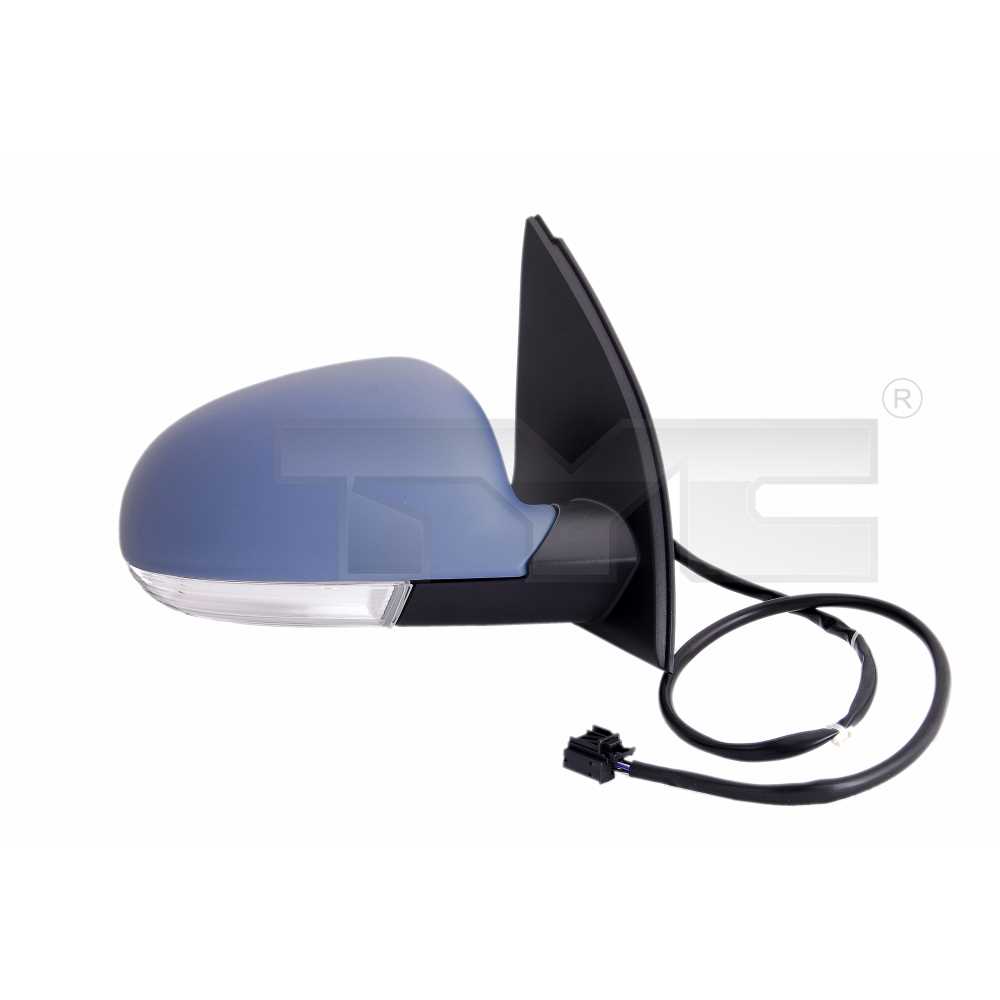 Außenspiegel Spiegel rechts elektrisch grundiert passend für VW Golf V 1K1