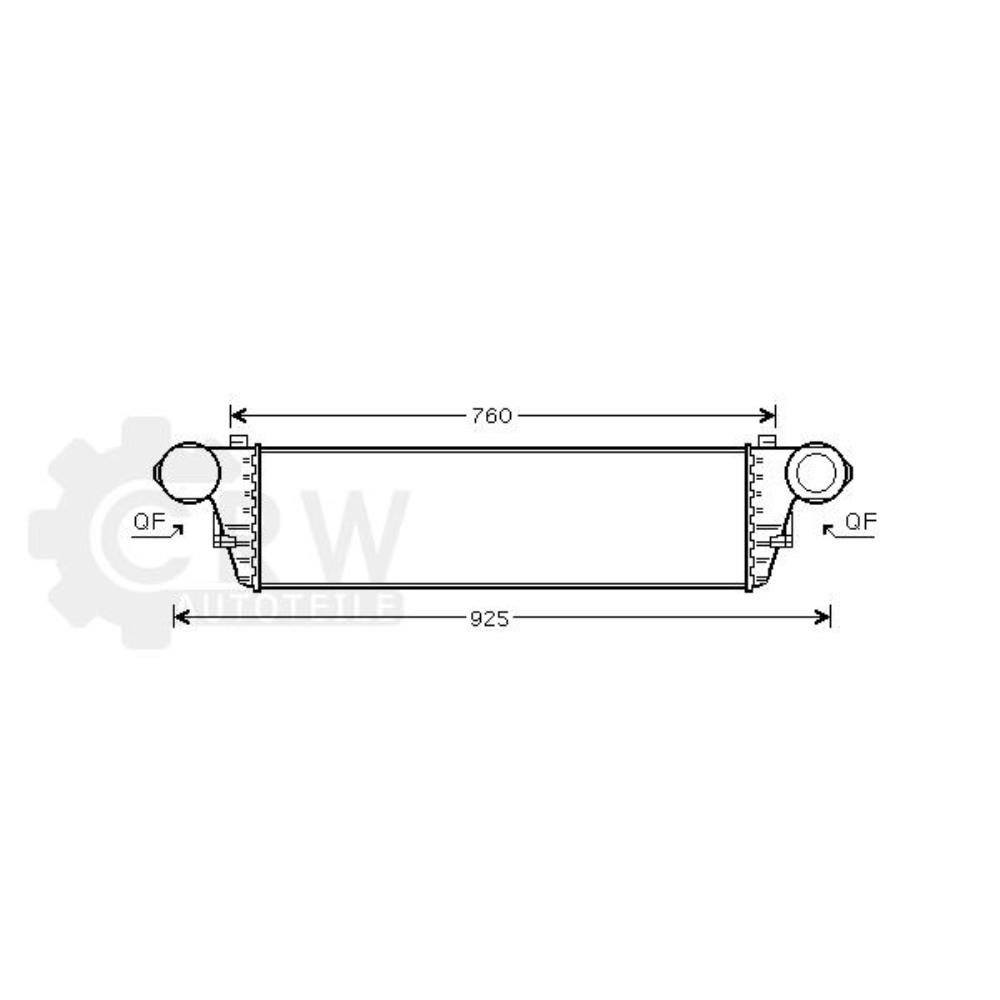 Ladeluftkühler für Mercedes C-Klasse W203 T-Model S203 SLK R171 CL203 C209