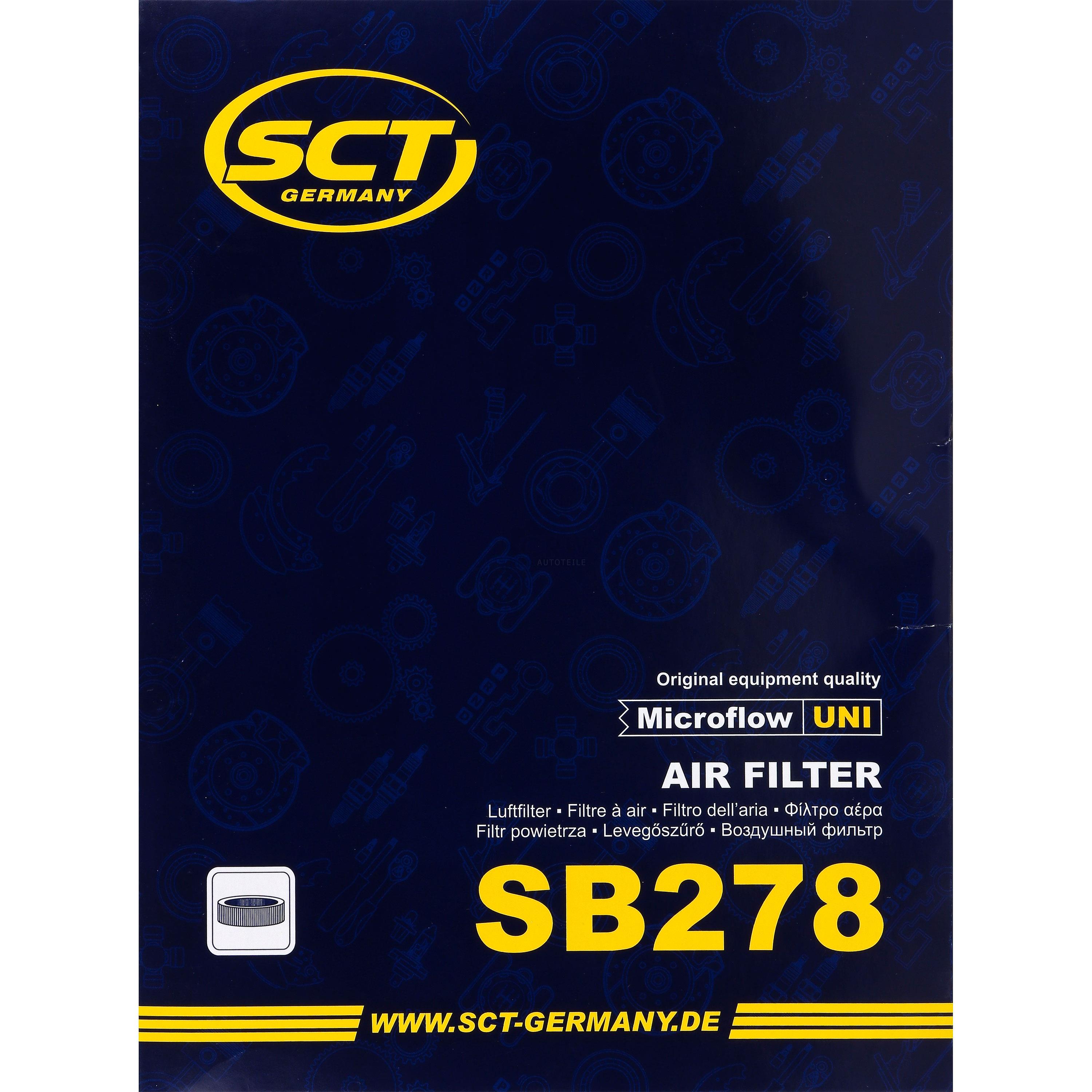SCT Luftfilter Motorluftfilter SB 278 Air Filter