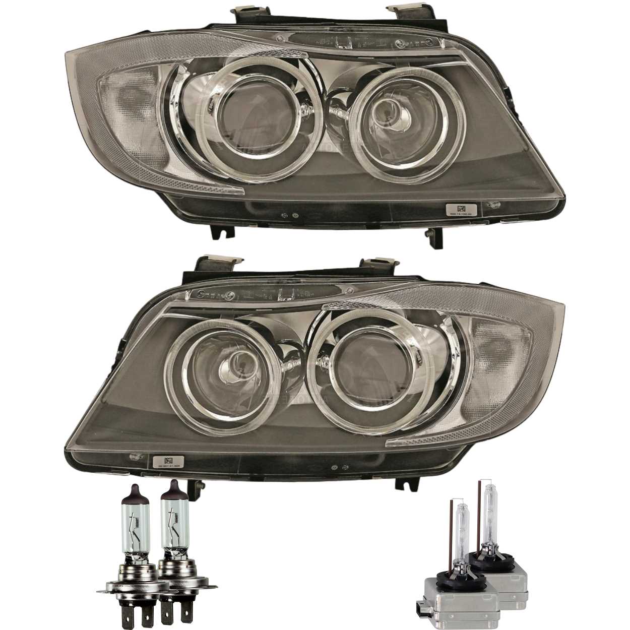 Erstausrüster Xenonscheinwerfer Set für BMW 3er E90 E91 Bj. 05-08 D1S/H7+Motoren