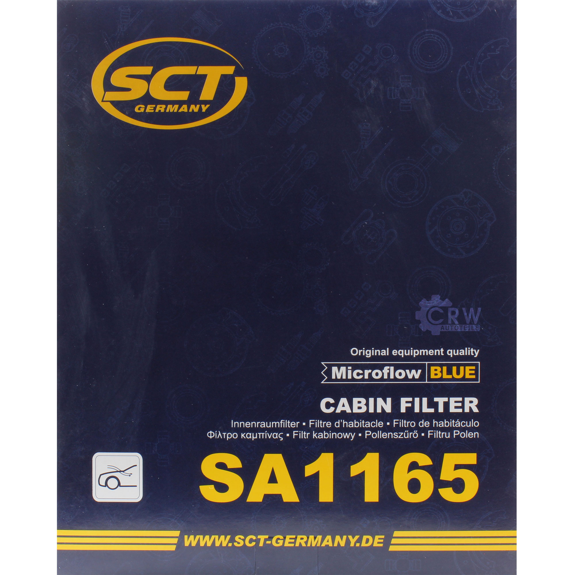 SCT Innenraumfilter Pollenfilter Innenraumluft Filter SA 1165