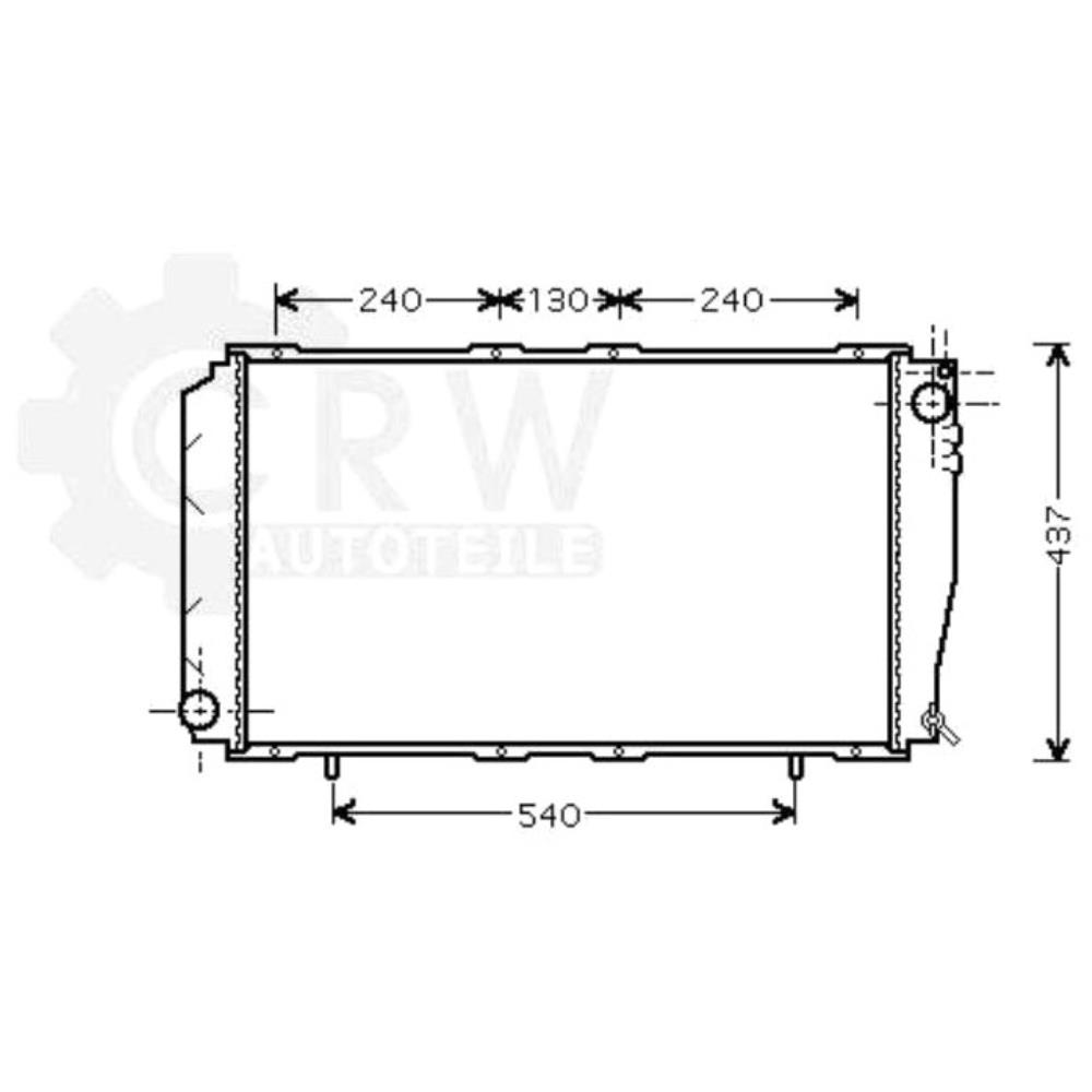 Kühler Wasserkühler Motorkühlung für Subaru Impreza Station Wagon Legacy I GC BC