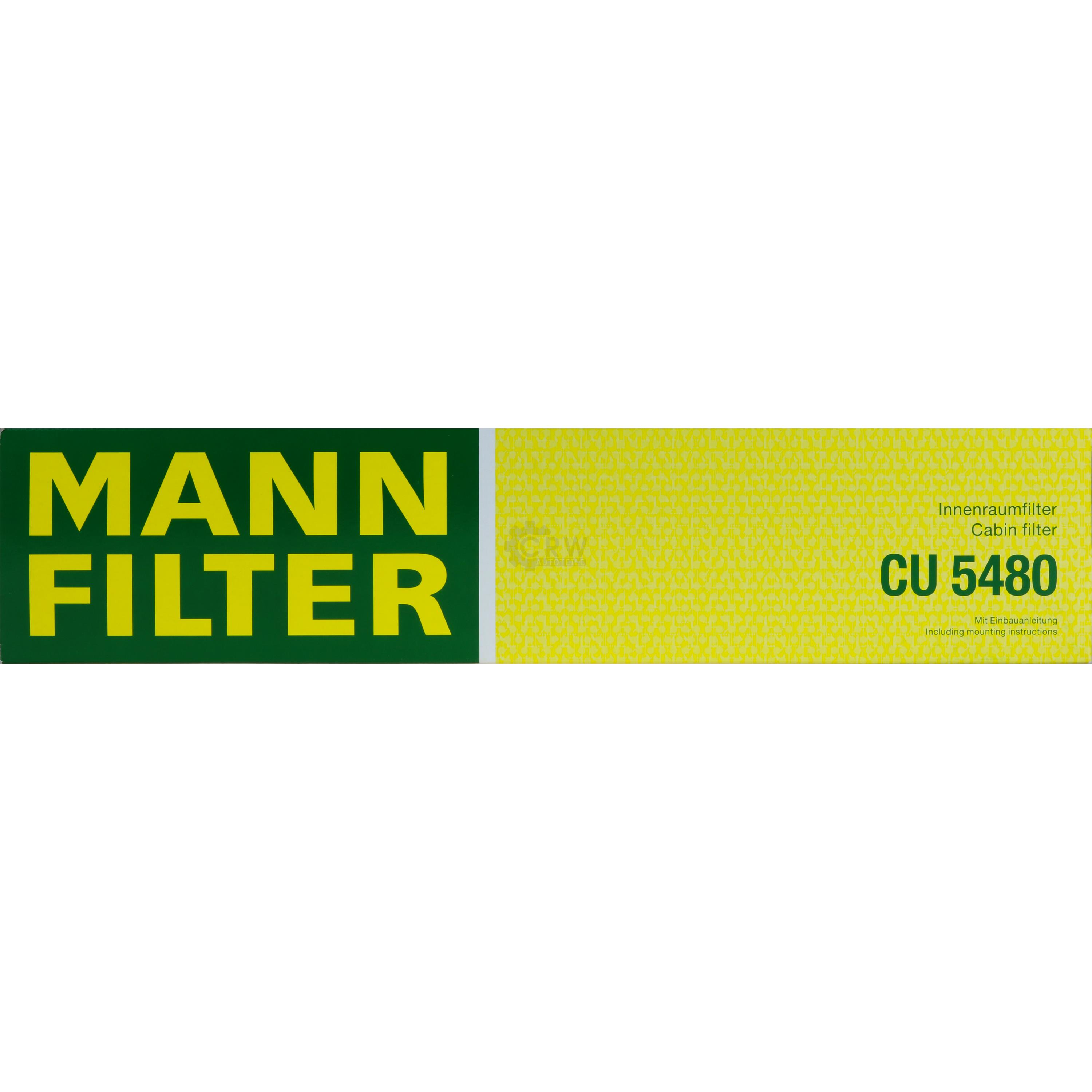 MANN-FILTER Innenraumfilter Pollenfilter CU 5480