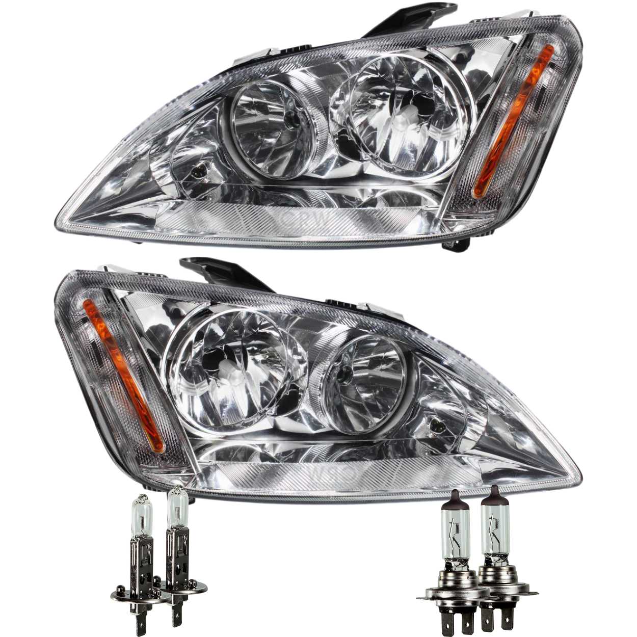 Halogen Scheinwerfer Set für FORD FOCUS C-MAX Bj. 10/03-03/07 H7/H1