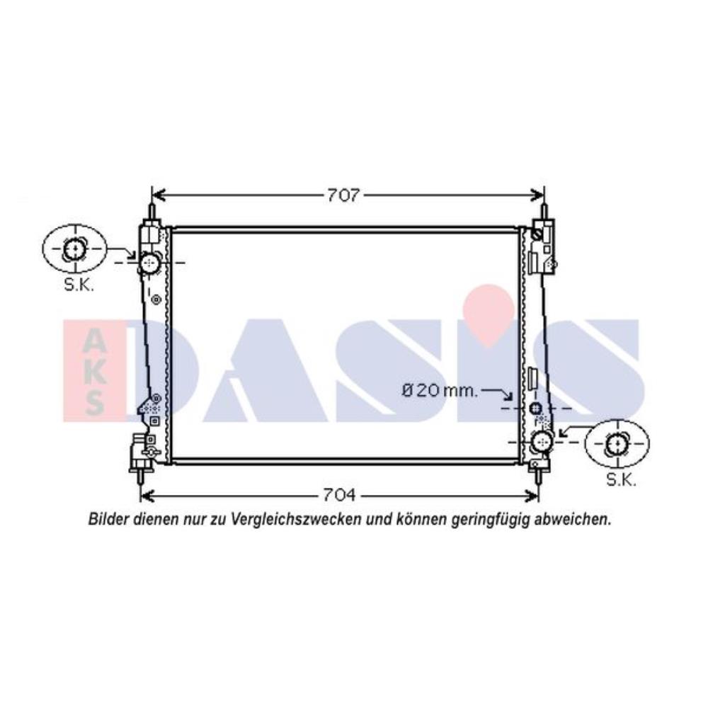 Wasserkühler Motorkühler für Fiat Bravo II 198 1.4 T-Jet
