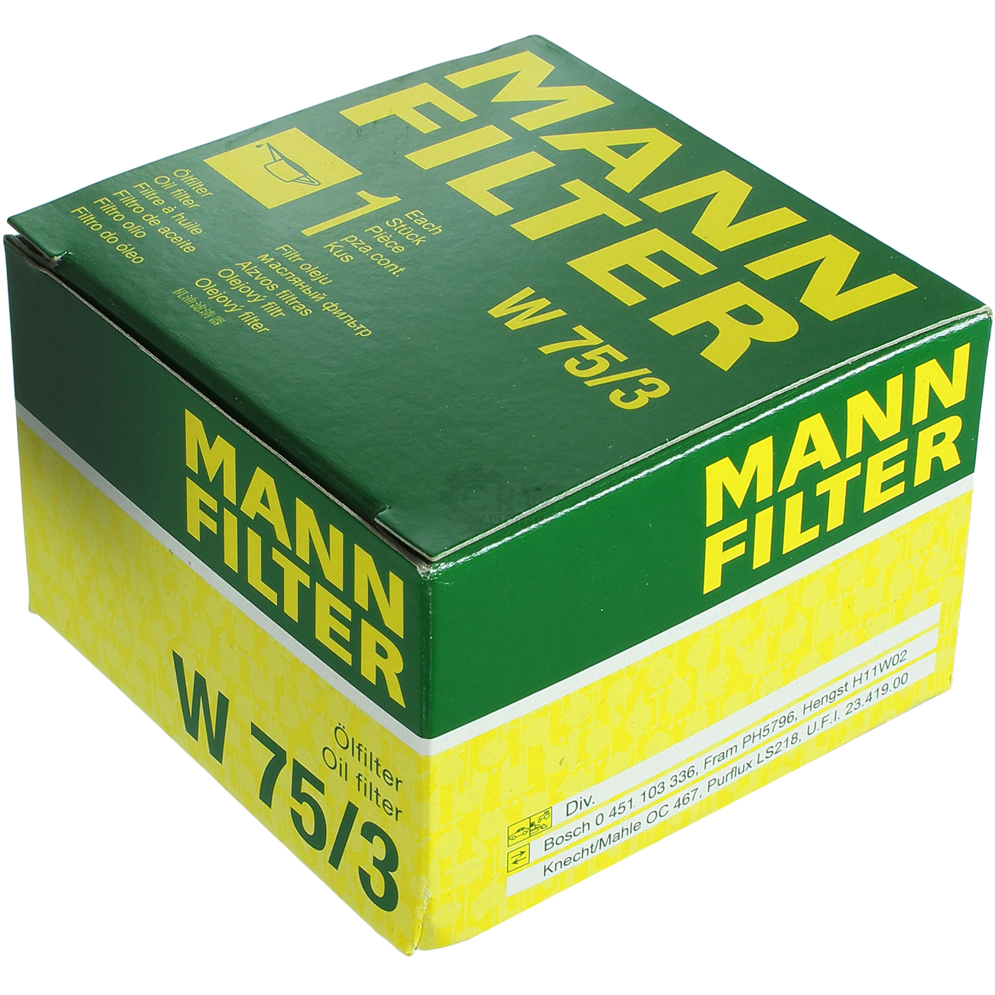 MANN-FILTER Ölfilter W 75/4 Oil Filter