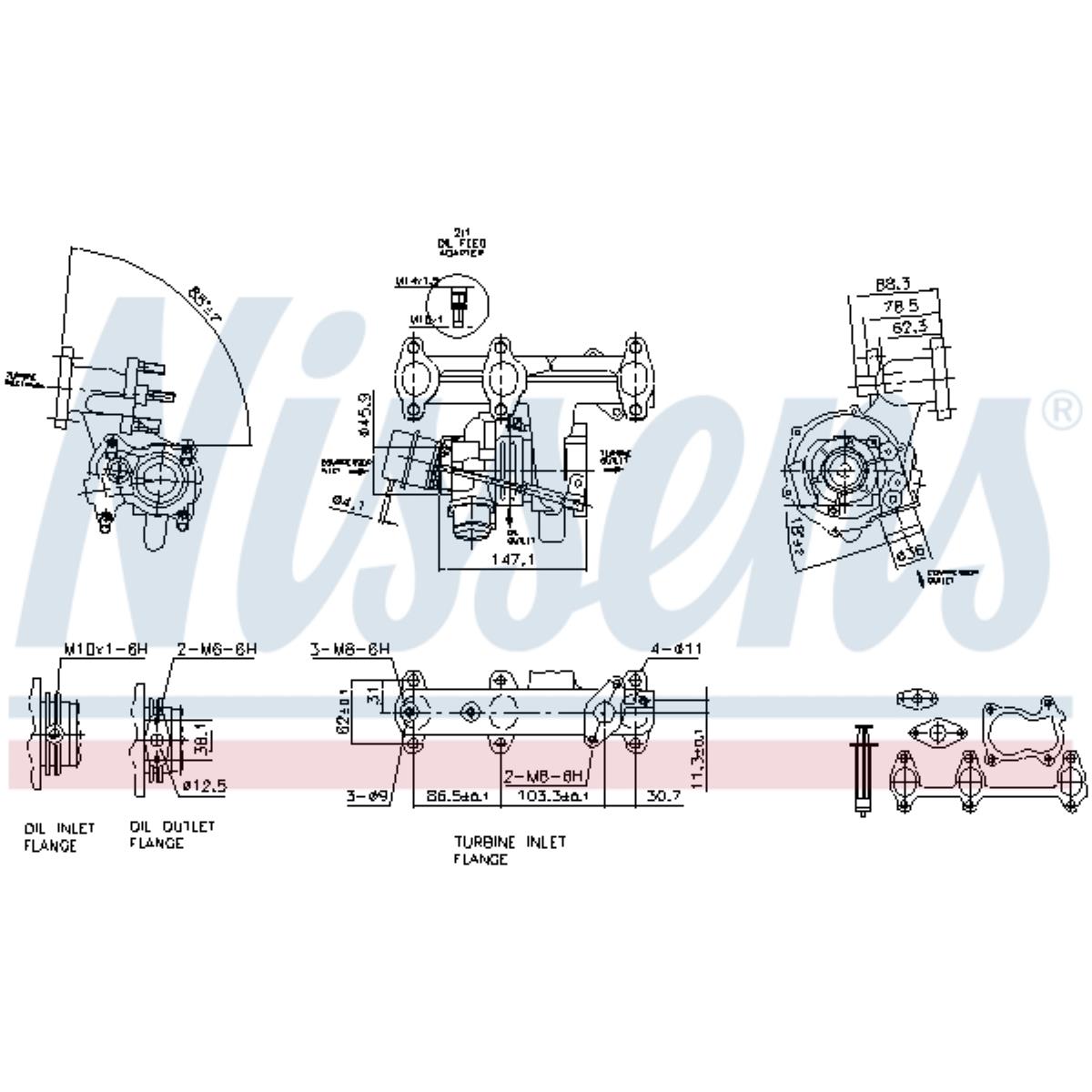 Lader Aufladung 93095 für Seat Cordoba 6L2 Ibiza III 6L1 VW Polo 9N_ Fox 5Z1 5Z3 9A4