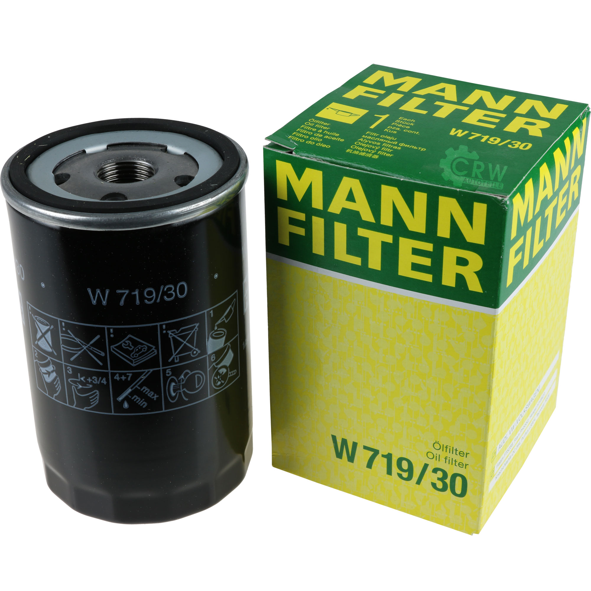 MANN-FILTER Ölfilter Oelfilter W 719/30 (10) Oil Filter
