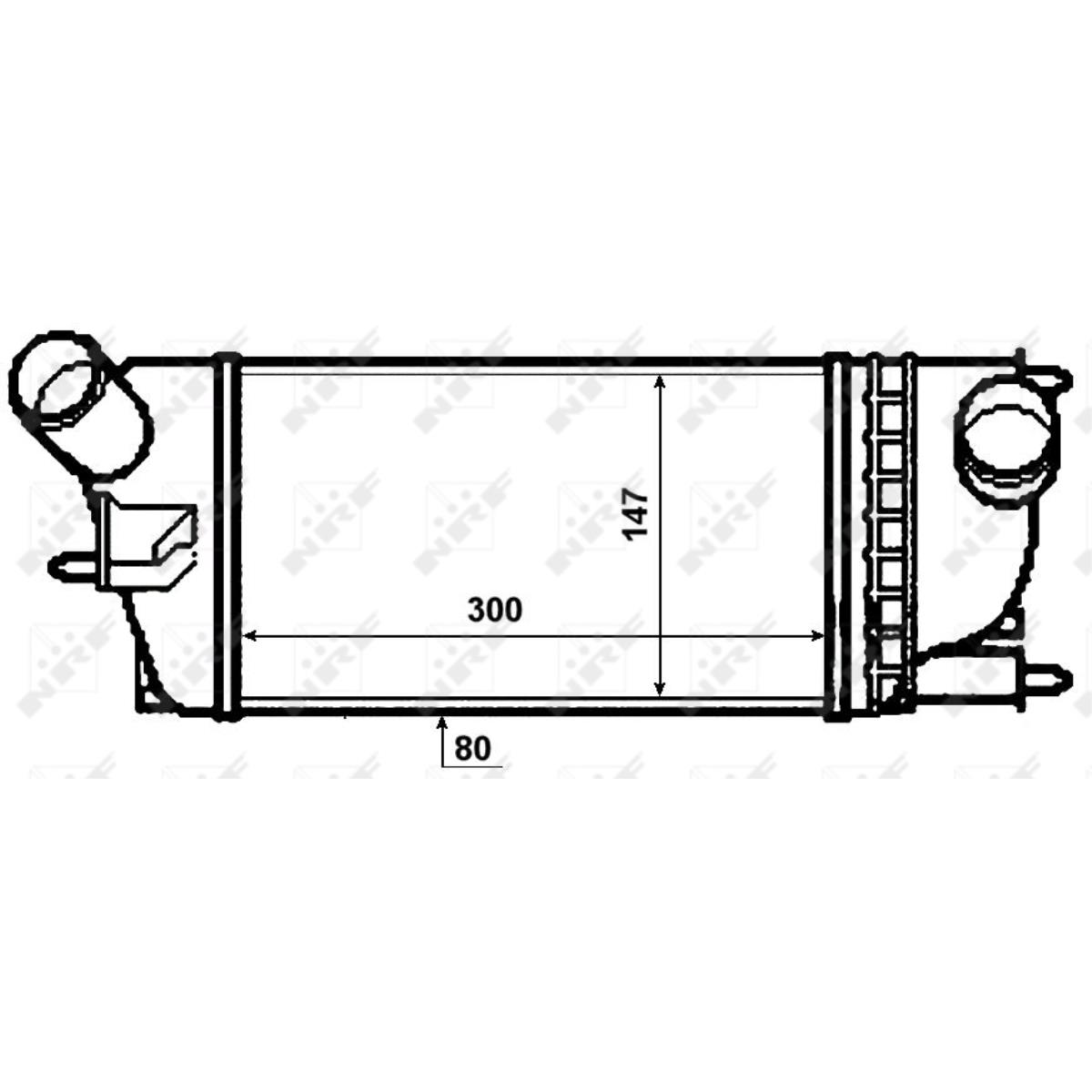 Ladeluftkühler für Peugeot 407 SW 6E_ 6D_ 6C_ Citroën C5 III Break TD_ RD_