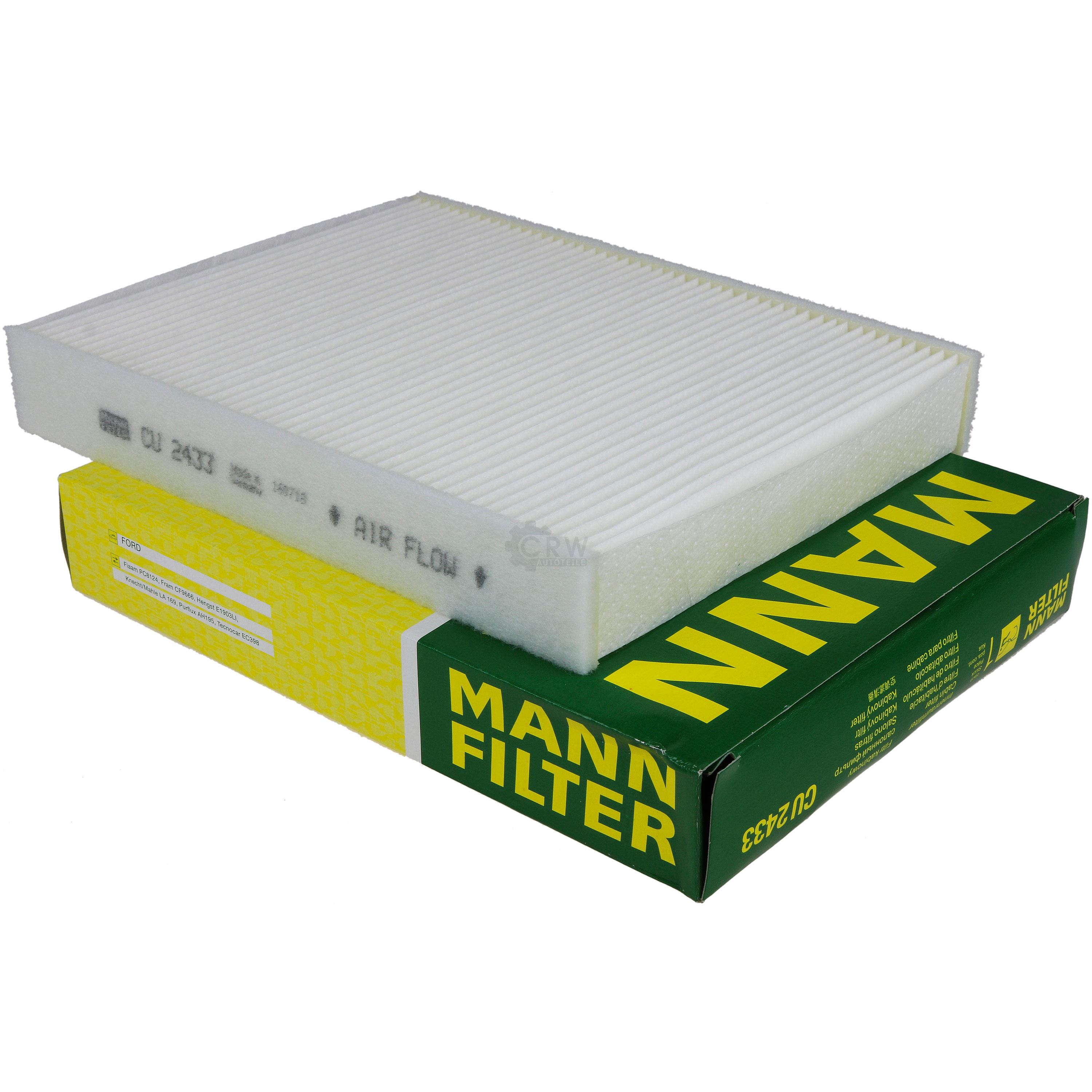 MANN-FILTER Innenraumfilter Pollenfilter CU 2433