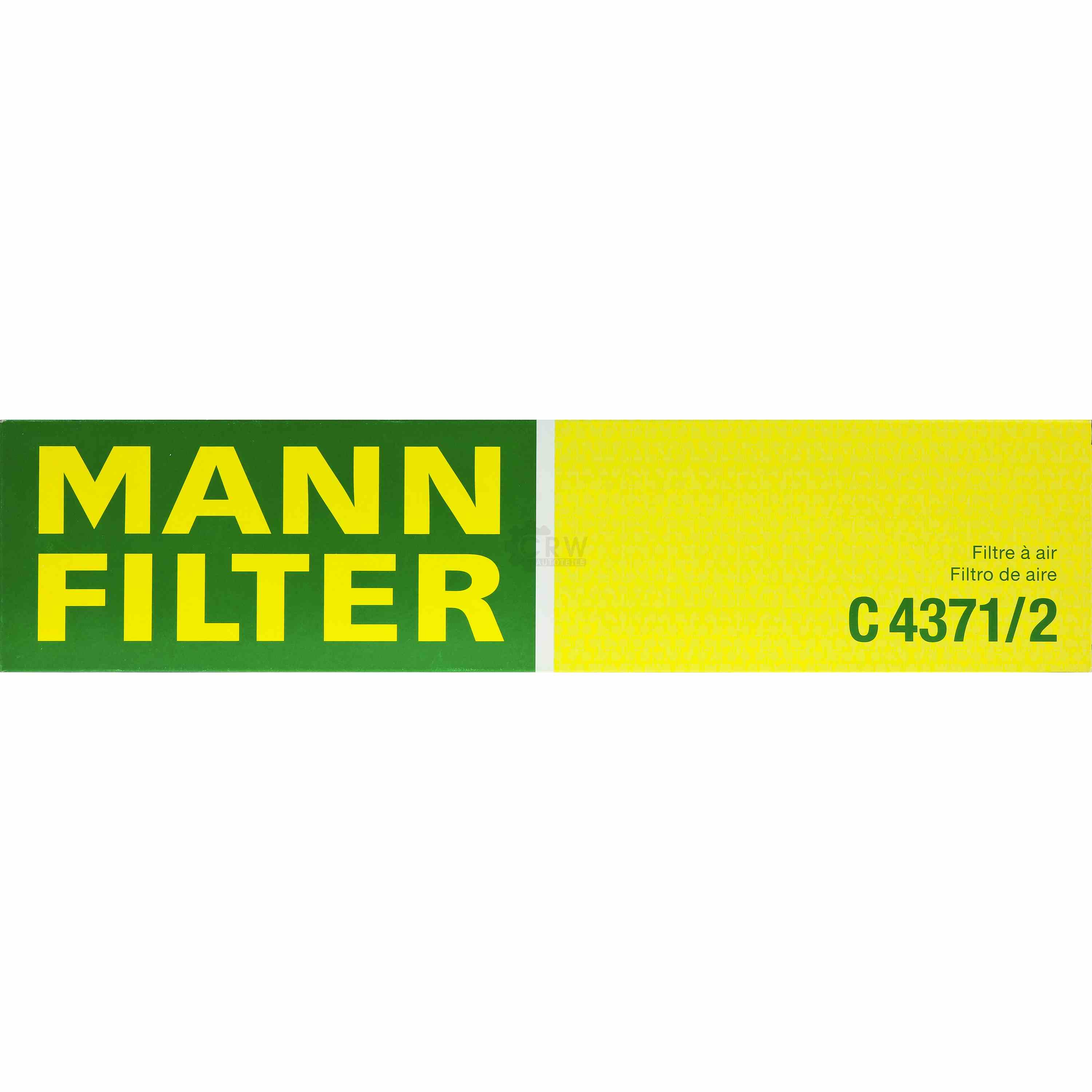 MANN-FILTER Luftfilter für Peugeot 206 CC 2D 1.6 16V 307 3A/C 3H Citroën Xsara