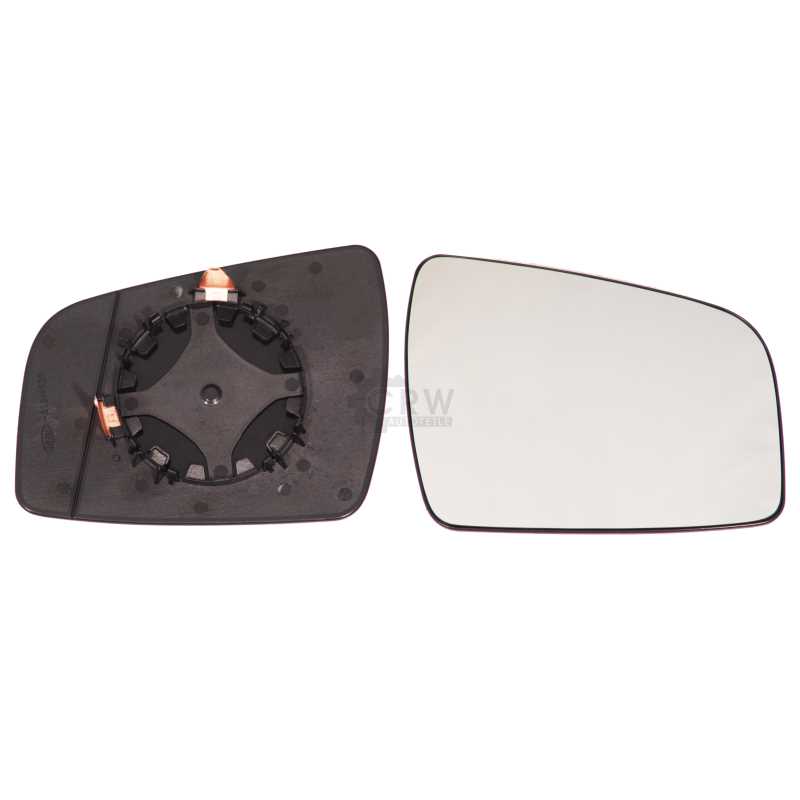 ALKAR Spiegelglas Außenspiegel rechts passend für Opel Zafira B A05 Van