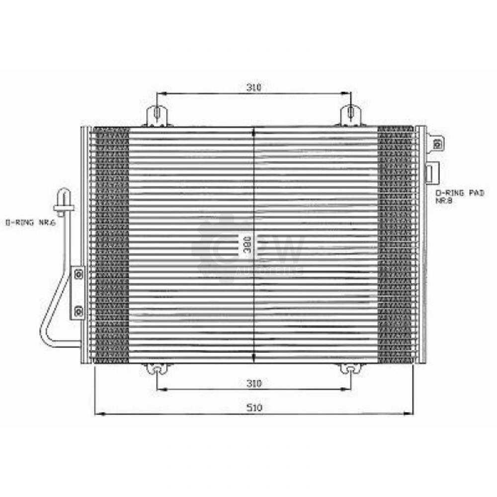 Kondensator Klimaanlage Klimakondensator für Renault Clio II Kasten SB0/1/2_