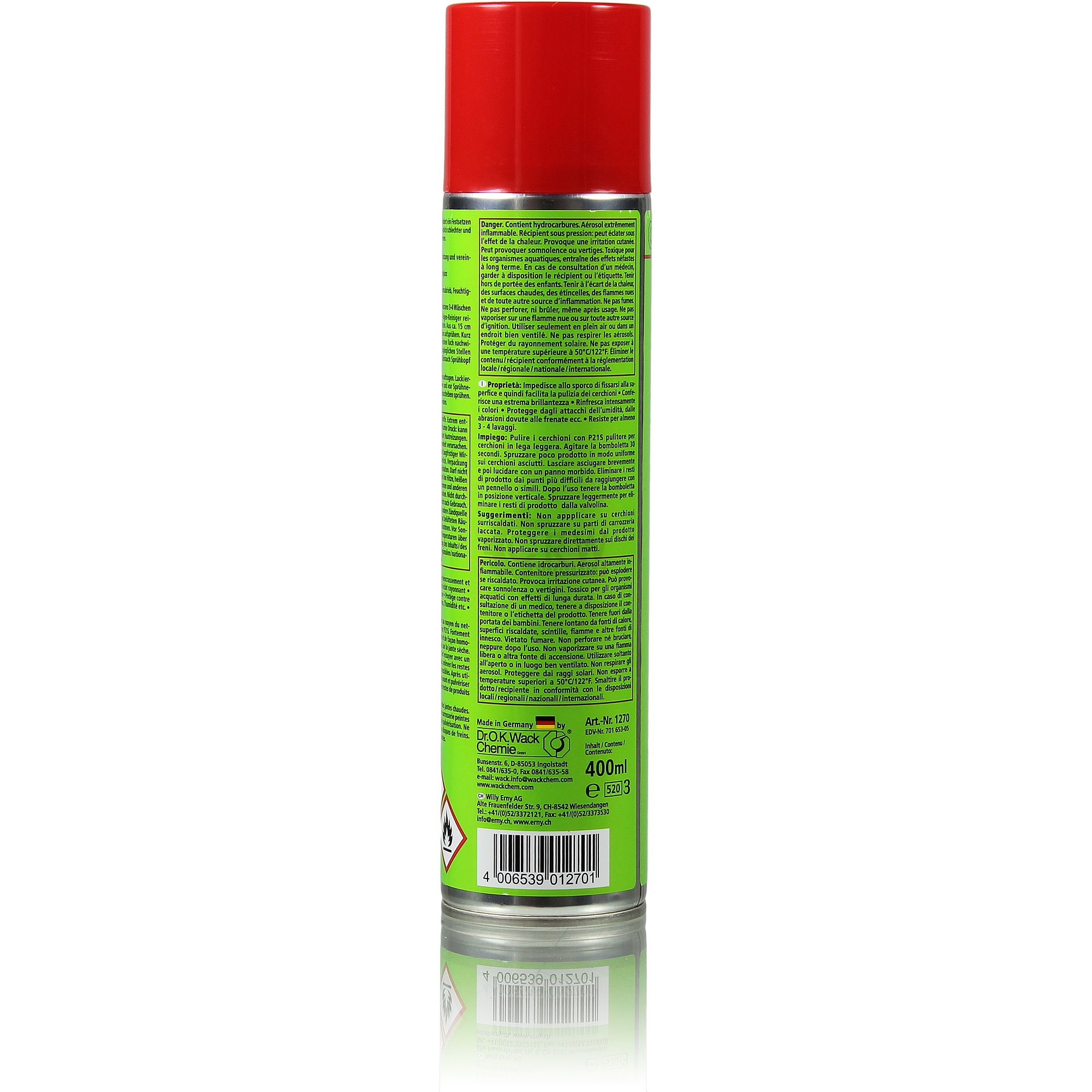 Dr.Wack P21S Felgen-Wachs Felgenversiegelung Wax Hohchglanz Spray 400 ml