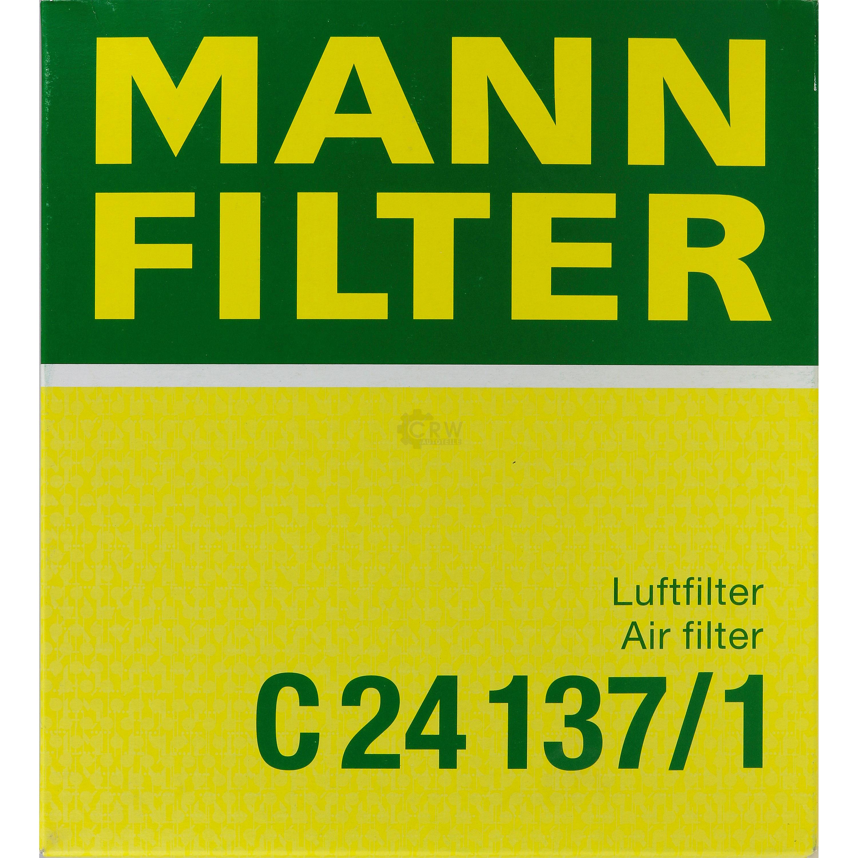 MANN-FILTER Luftfilter für Ford Focus II DA_ HCP DP 2.5 ST Kuga I WA6 BA7