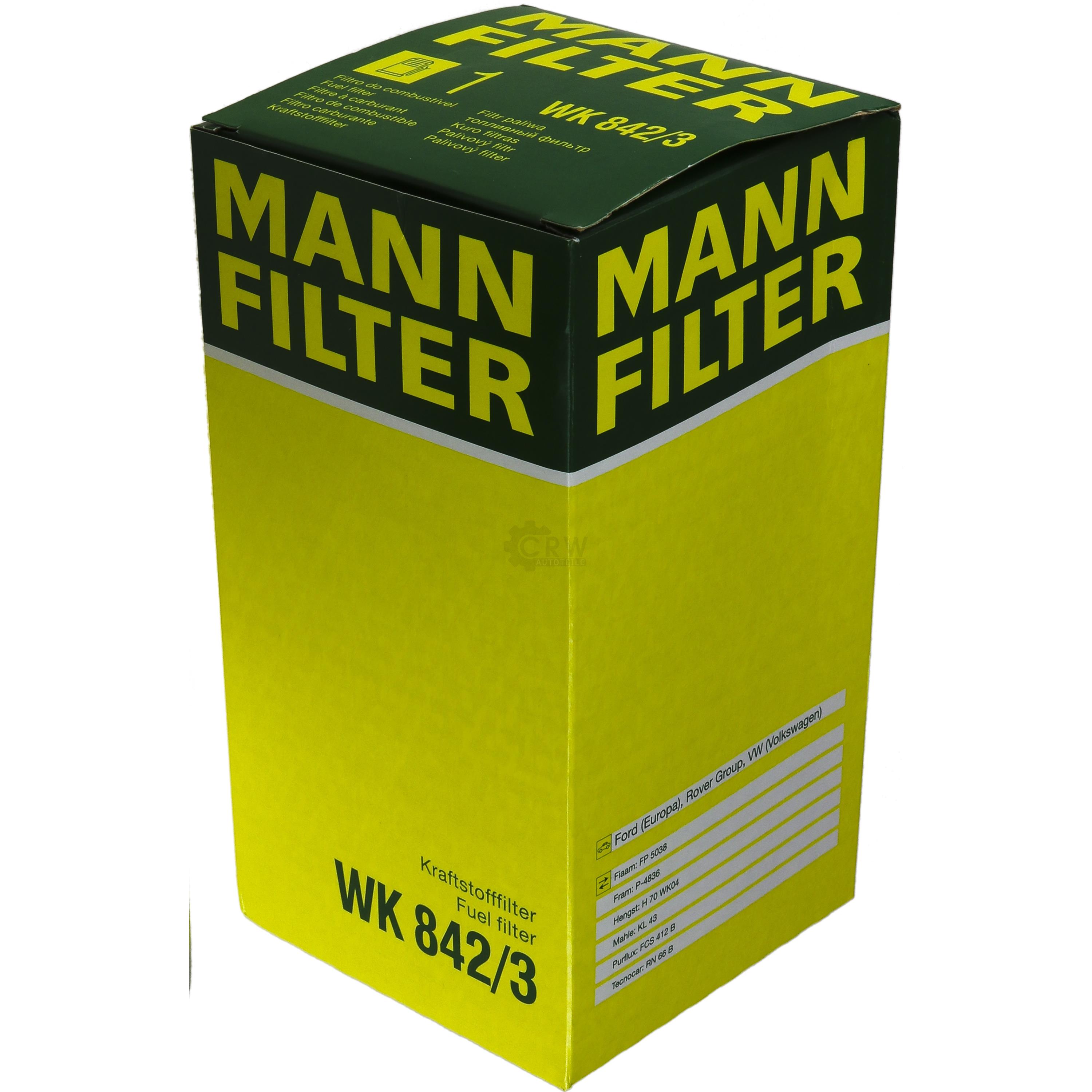 MANN-FILTER Kraftstofffilter WK 842/3 Fuel Filter