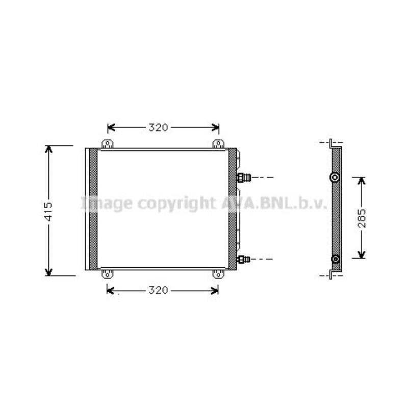 Kondensator Klimaanlage Klimakondensator für Renault Twingo C06_ I