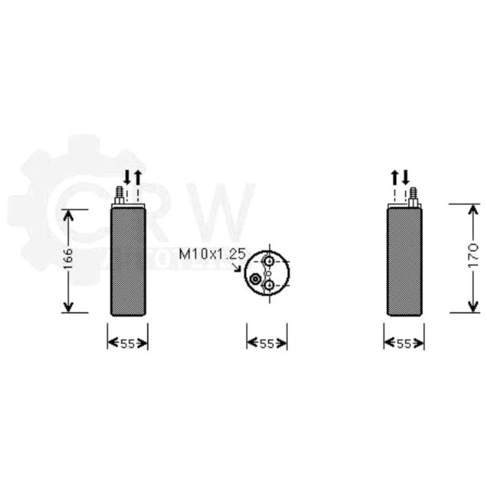 Trockner Klimaanlage für Opel Corsa C F08 F68 1.2 Tigra Twintop W5L 1.3