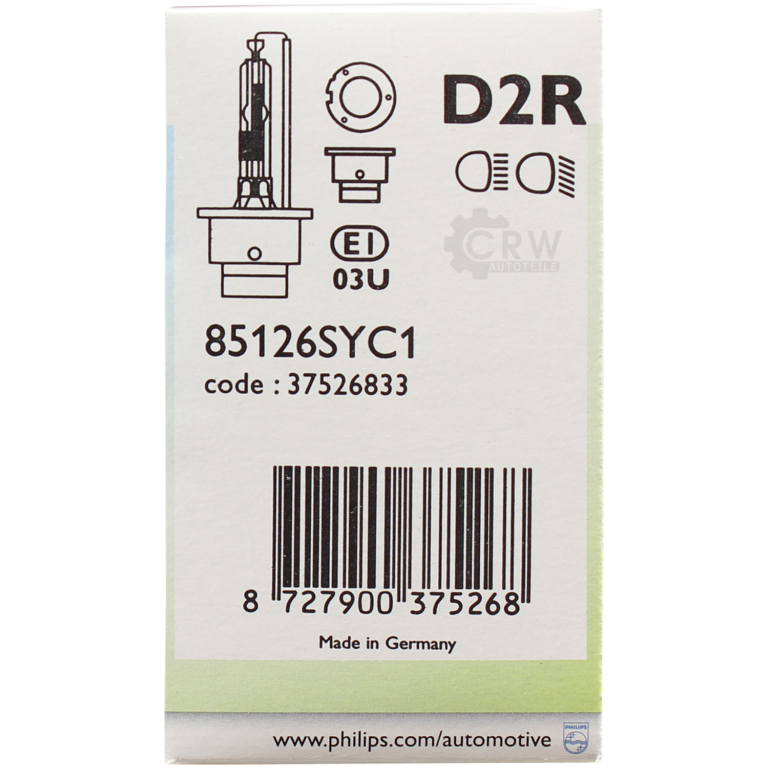 Philips D2R 35W LongerLife 4300K Xenon 1 Stück Brenner Xenonlampe Scheinwerfer