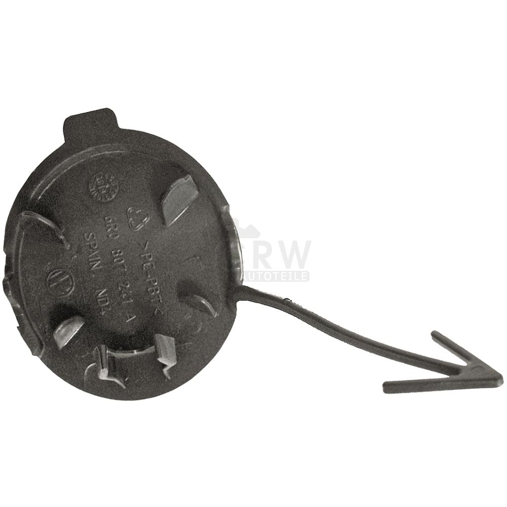 Abdeckkappe Abschleppöse vorne grundiert für VW Polo 6R Bj. 09-14