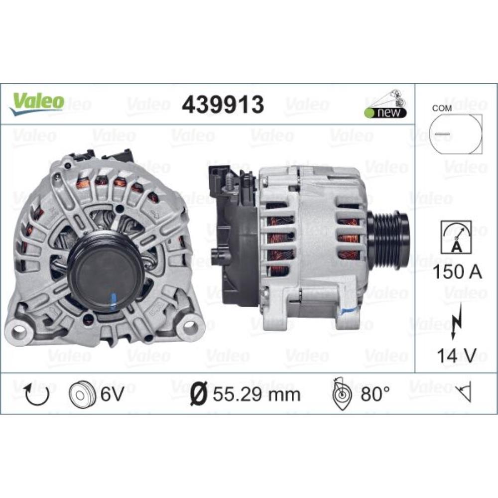 VALEO Generator Lichtmaschine 150A 14V für Ford Mondeo IV Galaxy S-Max