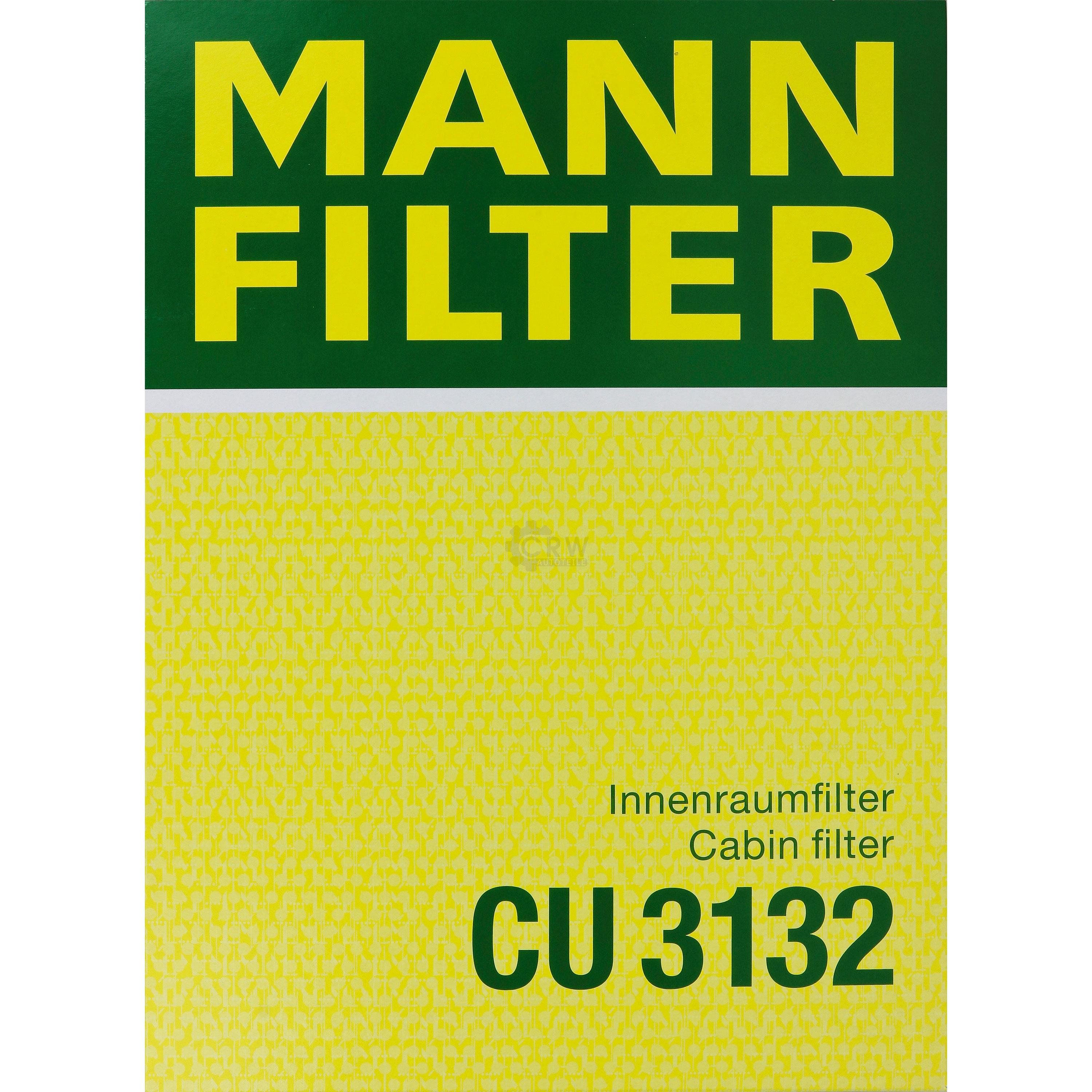MANN-FILTER Innenraumluft Pollenfilter Innenraumfilter CU 3132