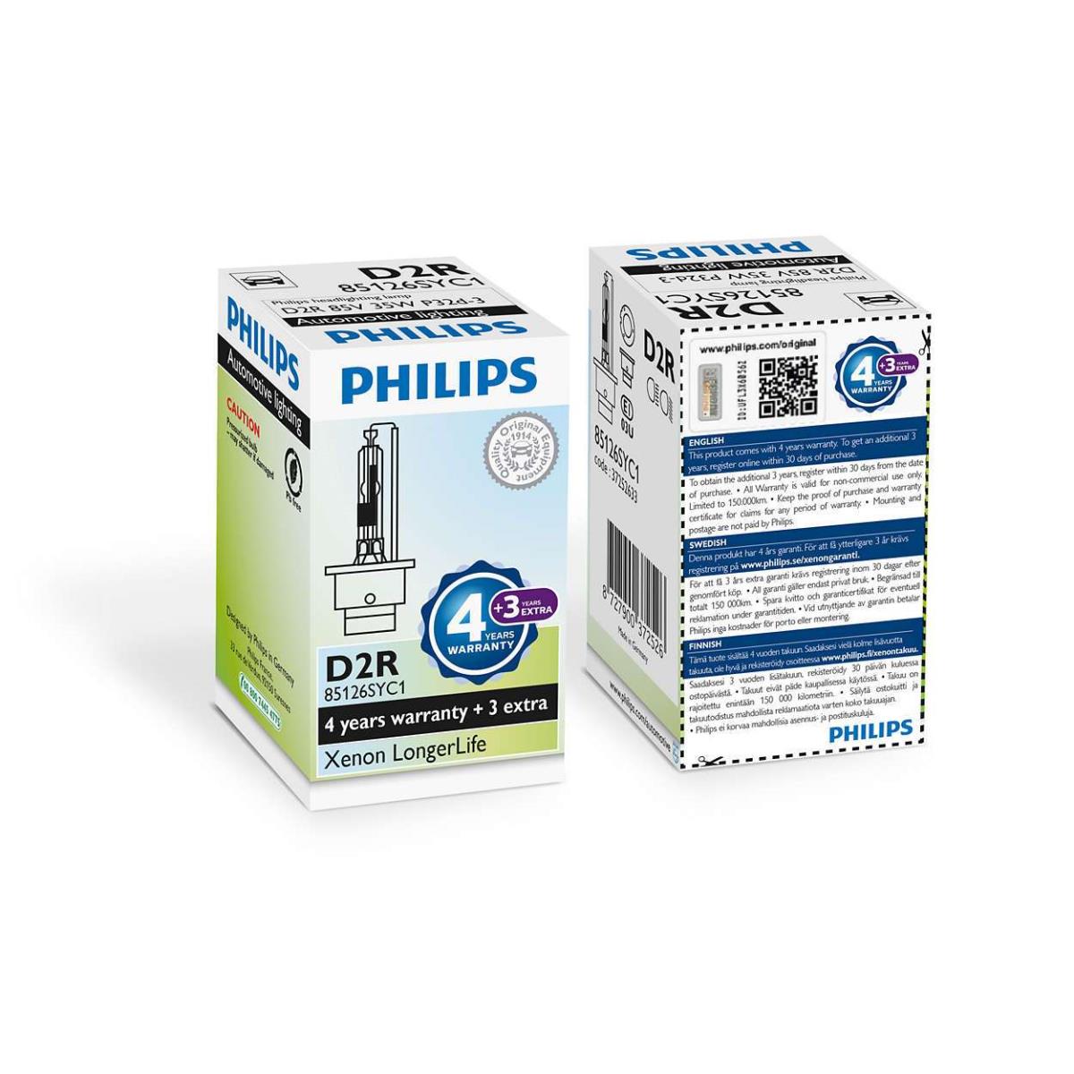 Philips D2R 35W LongerLife 4300K Xenon 1 Stück Brenner Xenonlampe Scheinwerfer