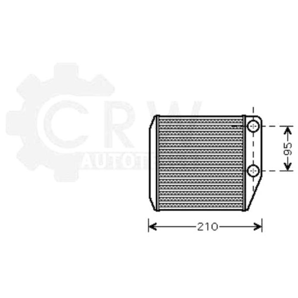 Wärmetauscher Innenraumheizung für Opel Corsa D S07 1.2 1.4 Adam M13 1.0 X15